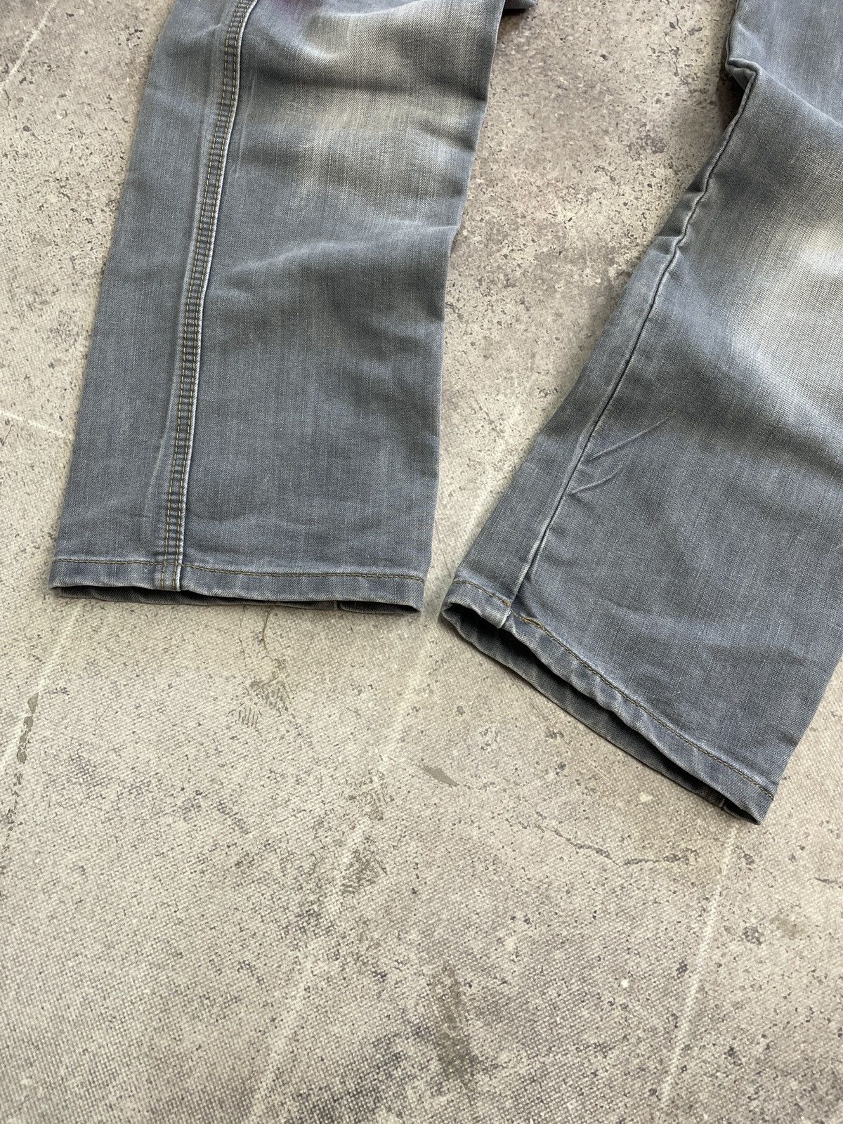 Vintage Vintage Balenciaga Style Distressed 00s Cargo Jeans Pants Size US 33 - 6 Thumbnail