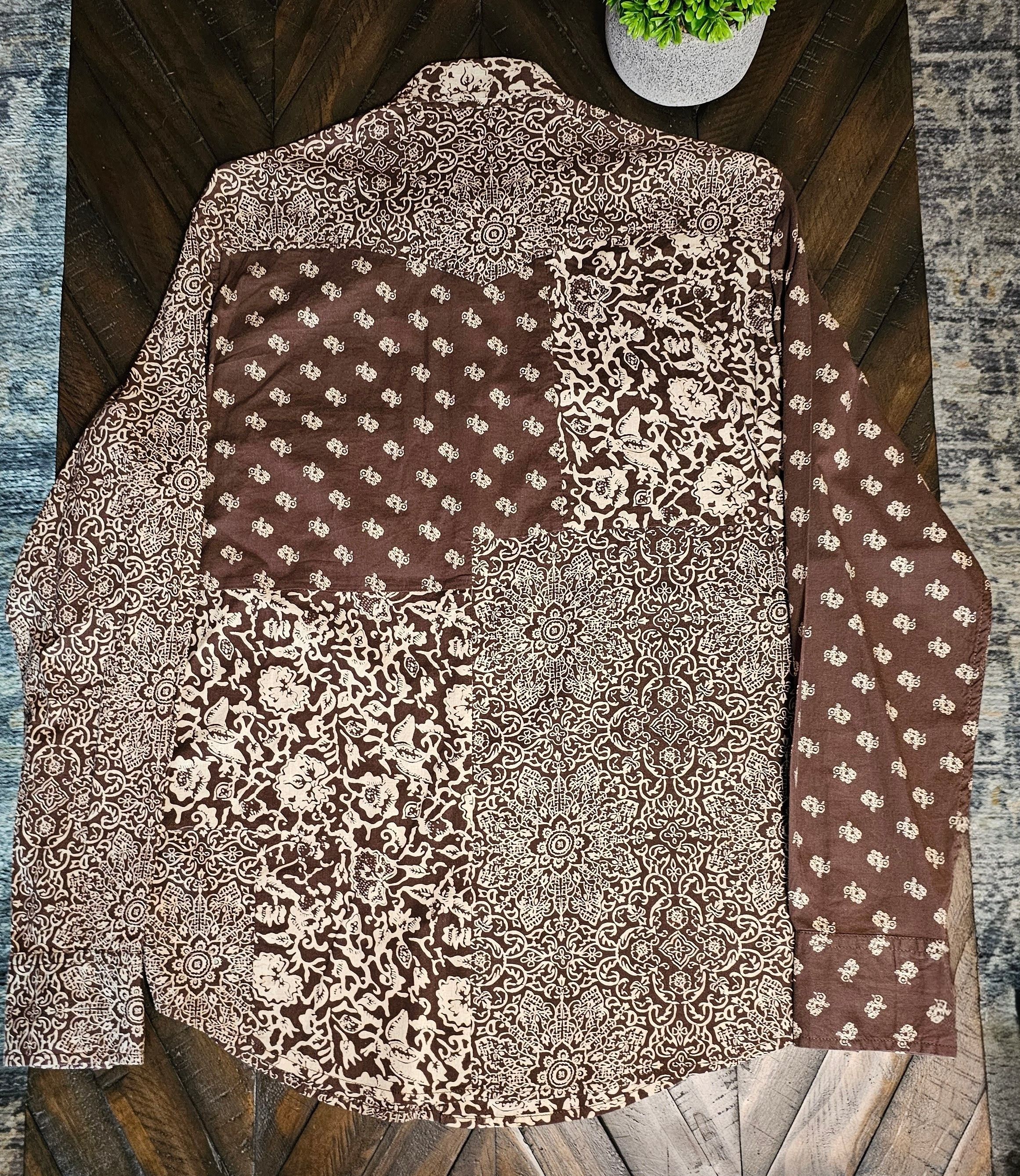 Lucky Brand John Robshaw for Lucky Brand long-sleeve western boho Small Size US S / EU 44-46 / 1 - 6 Thumbnail