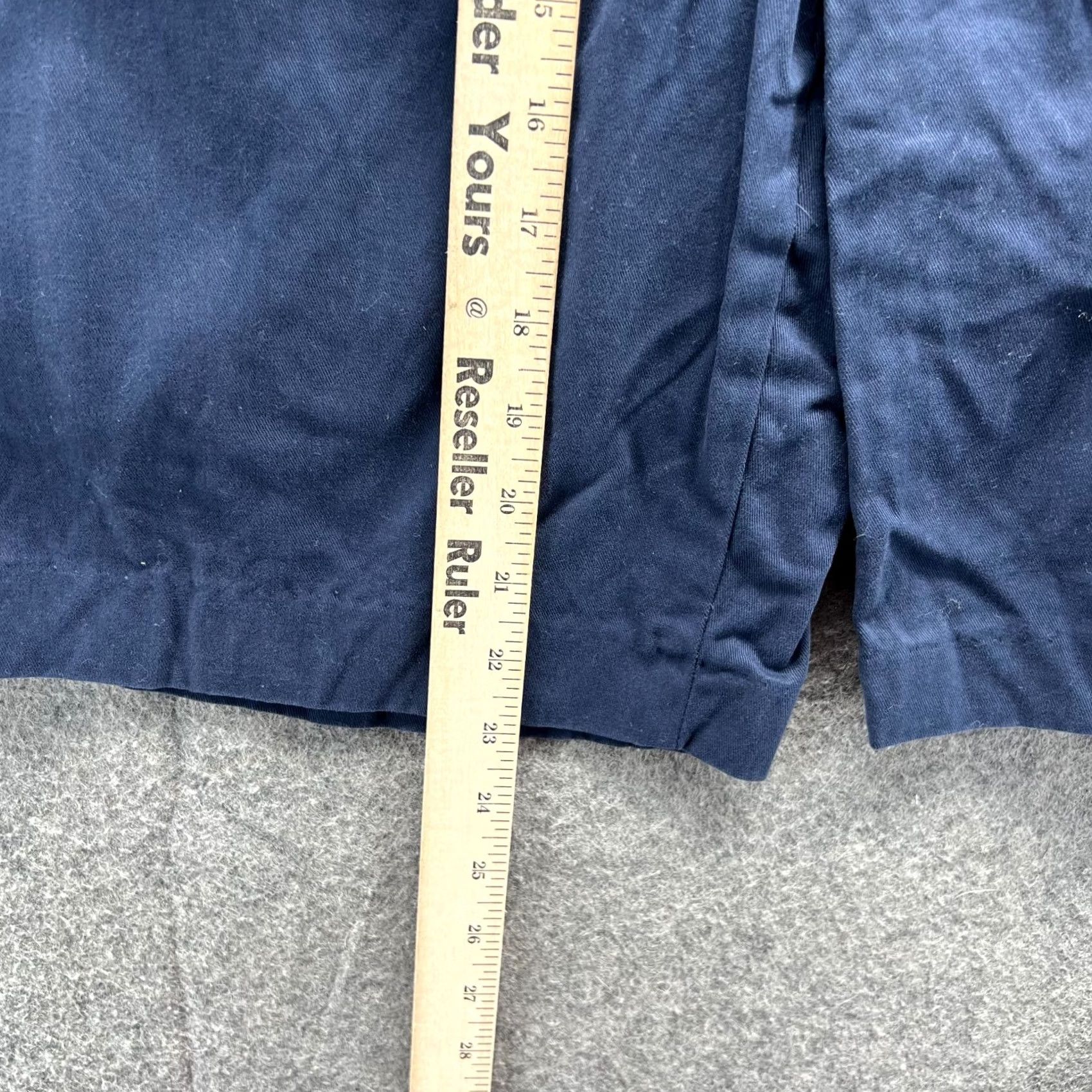 Vintage Greg Norman Shorts Mens 38 Blue Navy Chino Pleated Pima Cotton Canvas Size US 38 / EU 54 - 5 Thumbnail