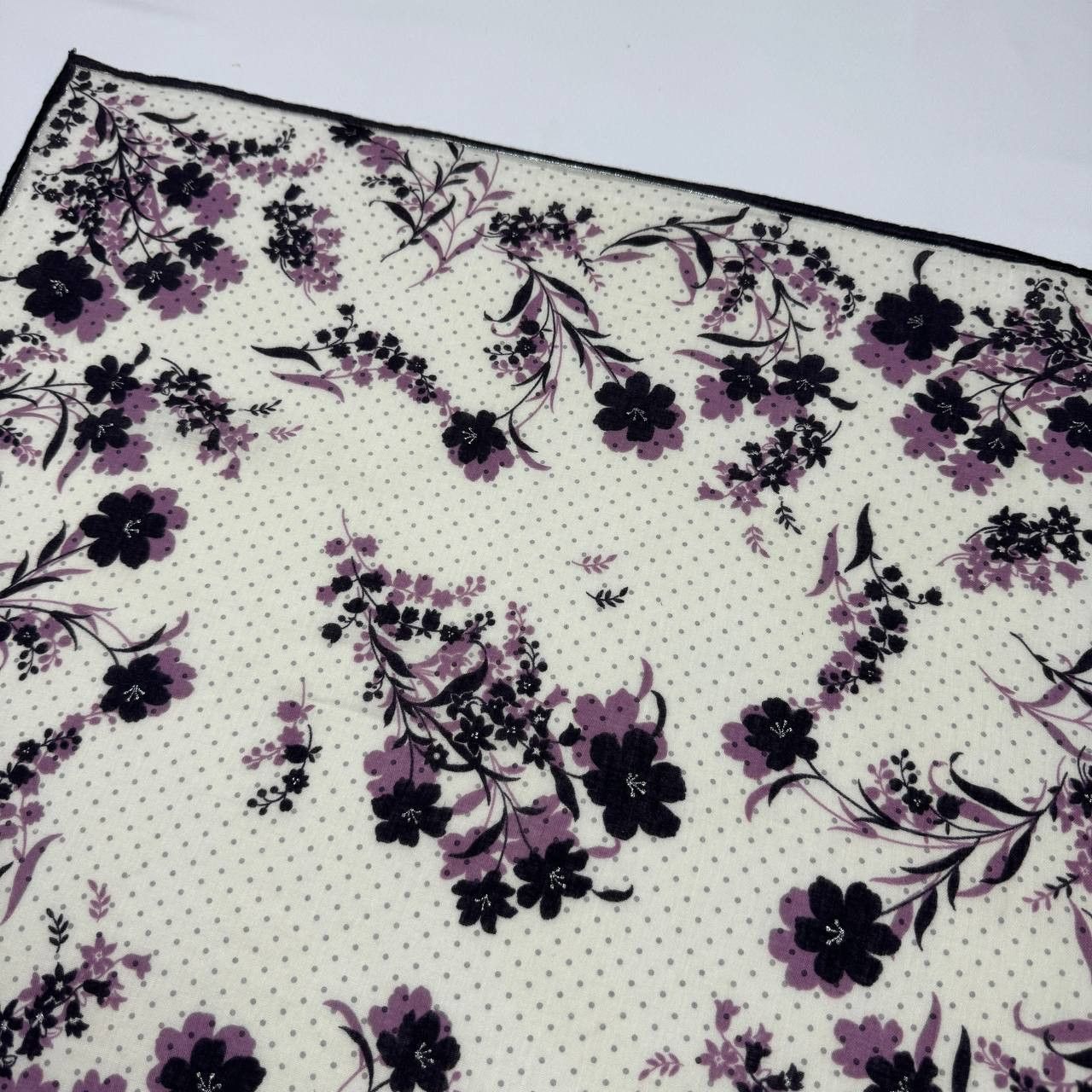 Pierre Balmain Vintage Pierre Balmain Pocket Square / Neckerchief – Floral Size ONE SIZE - 8 Thumbnail