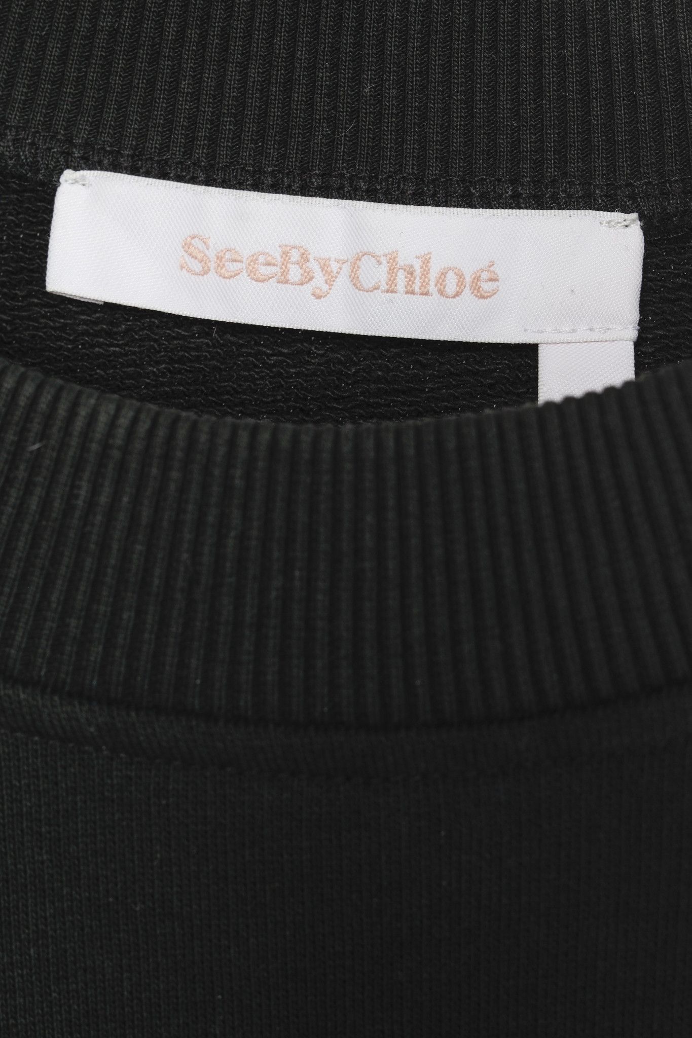 See by Chloe See by Chloe Pastel Heart Button Side Black Crewneck Size S / US 4 / IT 40 - 4 Thumbnail