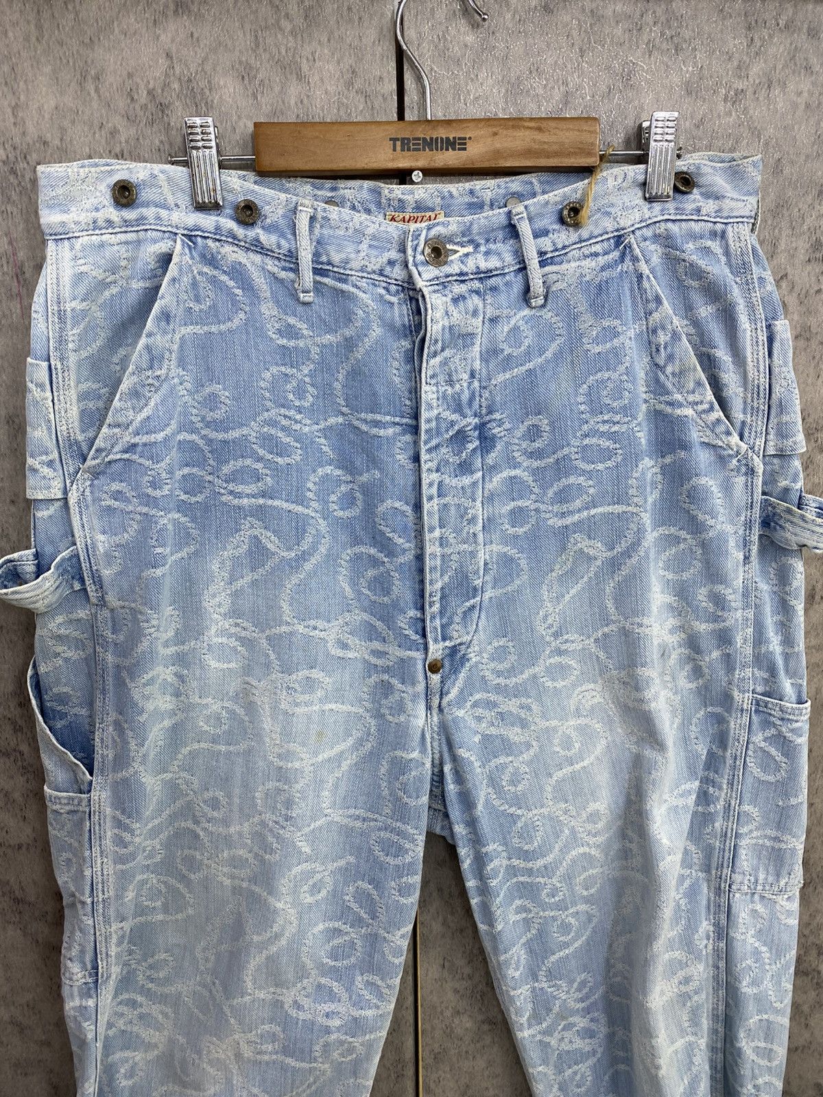 Kapital Rare Vintage Kapital Laces Bandana Stripes Carpenter Pants Size US 35 - 3 Thumbnail