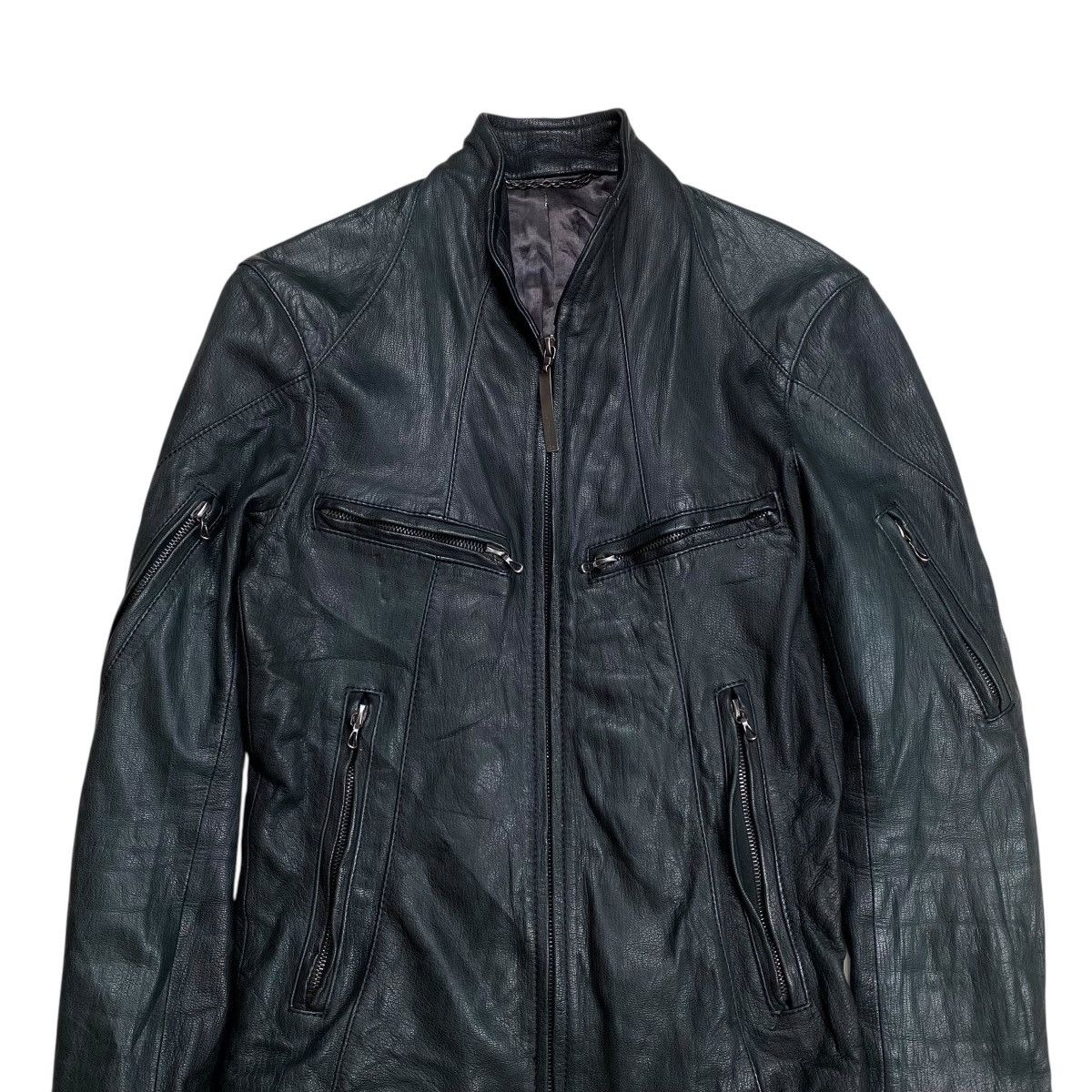 The Viridi-anne The Viridi-Anne Cyber Rider Wrinkle Leather Jacket Size US S / EU 44-46 / 1 - 2 Thumbnail