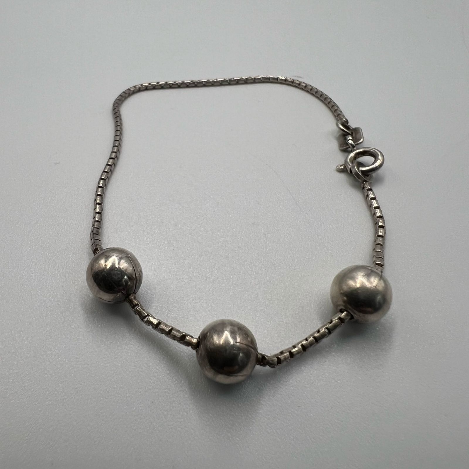 Sterling Silver Vintage Sterling Silver 925 Bracelet Retro Minima 3.7gr Size ONE SIZE - 8 Thumbnail