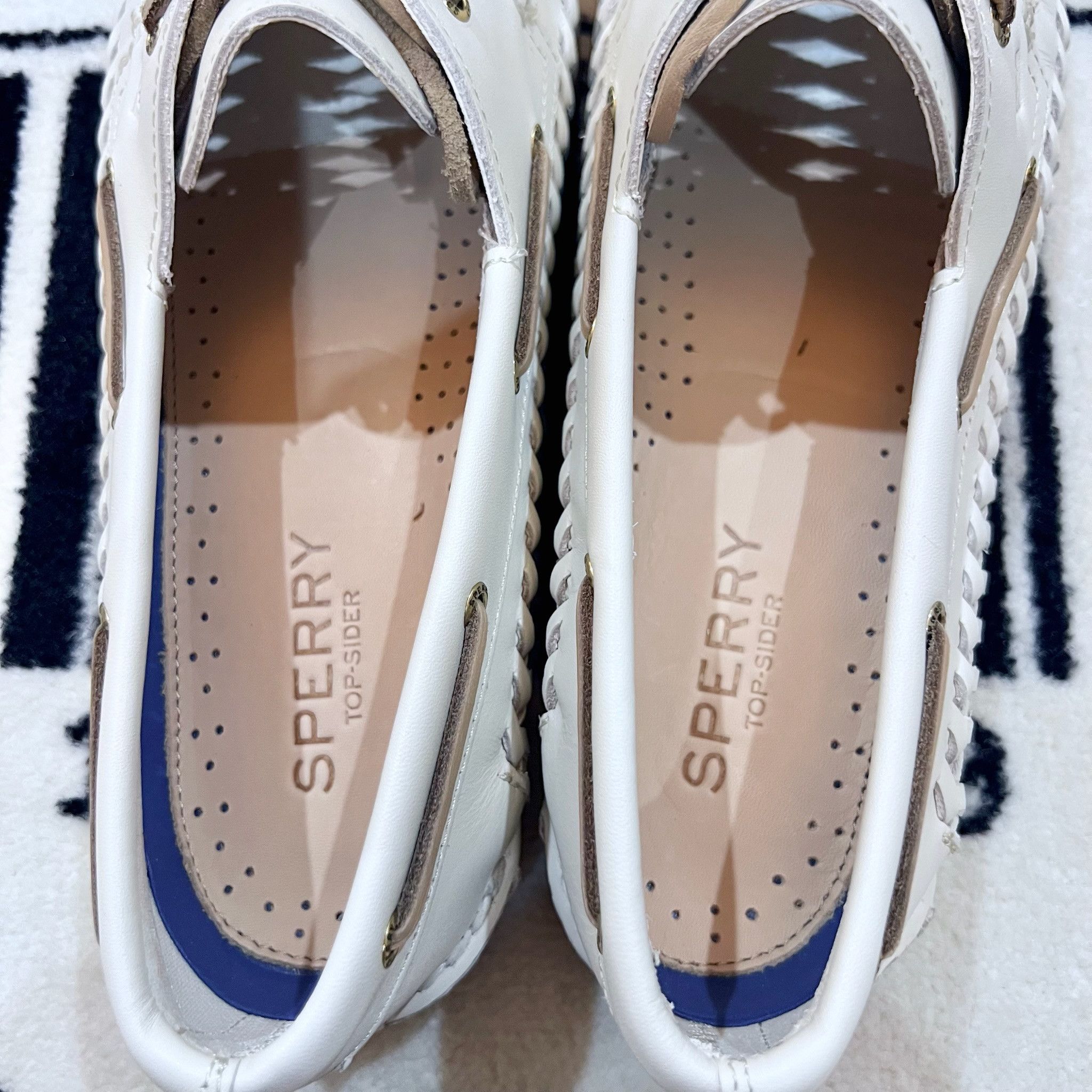 Sperry Sperry Authentic Original™ 2 Eye Woven Boat Shoe Flat Heel Size US 11 / IT 41 - 8 Thumbnail