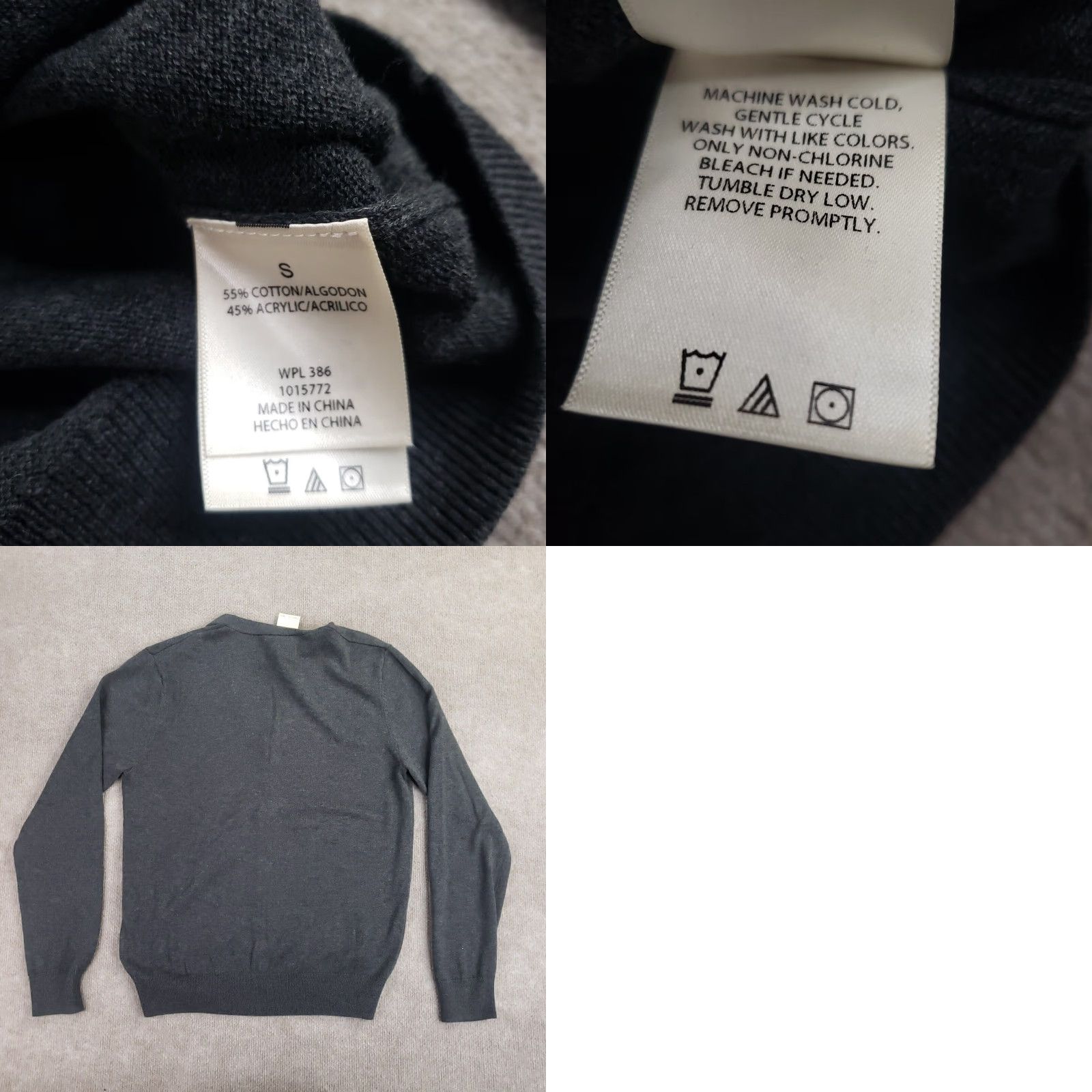 Haggar Haggar Mens Cardigan Sweater Small Gray Knit Long Sleeve V Neck Size US S / EU 44-46 / 1 - 8 Thumbnail