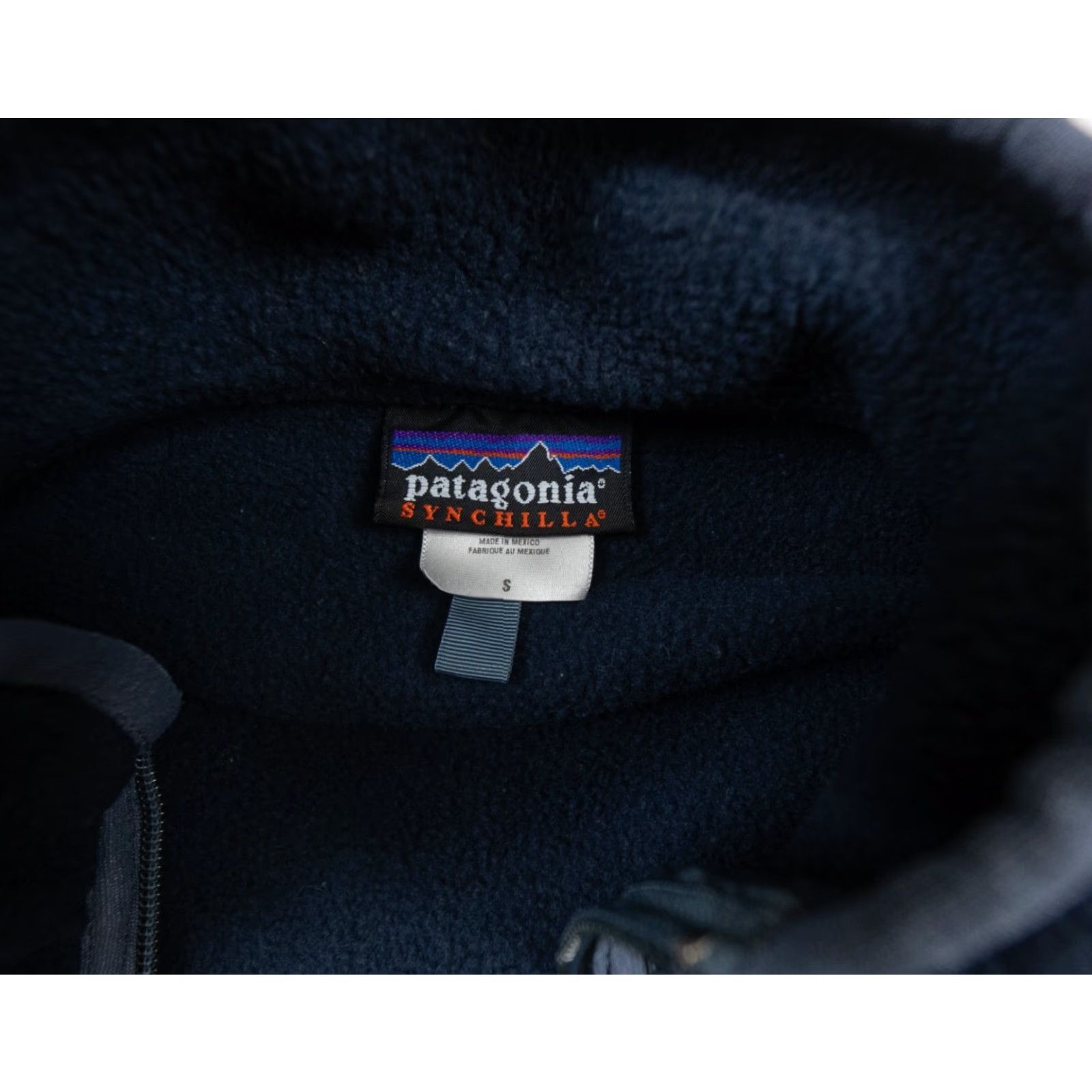 Patagonia Patagonia Vintage Sweater Men Pullover Fleece Synchilla 1/2 Zip Long Sleeve Mock Neck Blue Polyester Logo Outdoor Small Blue Pullover Fleece Size US S / EU 44-46 / 1 - 4 Thumbnail