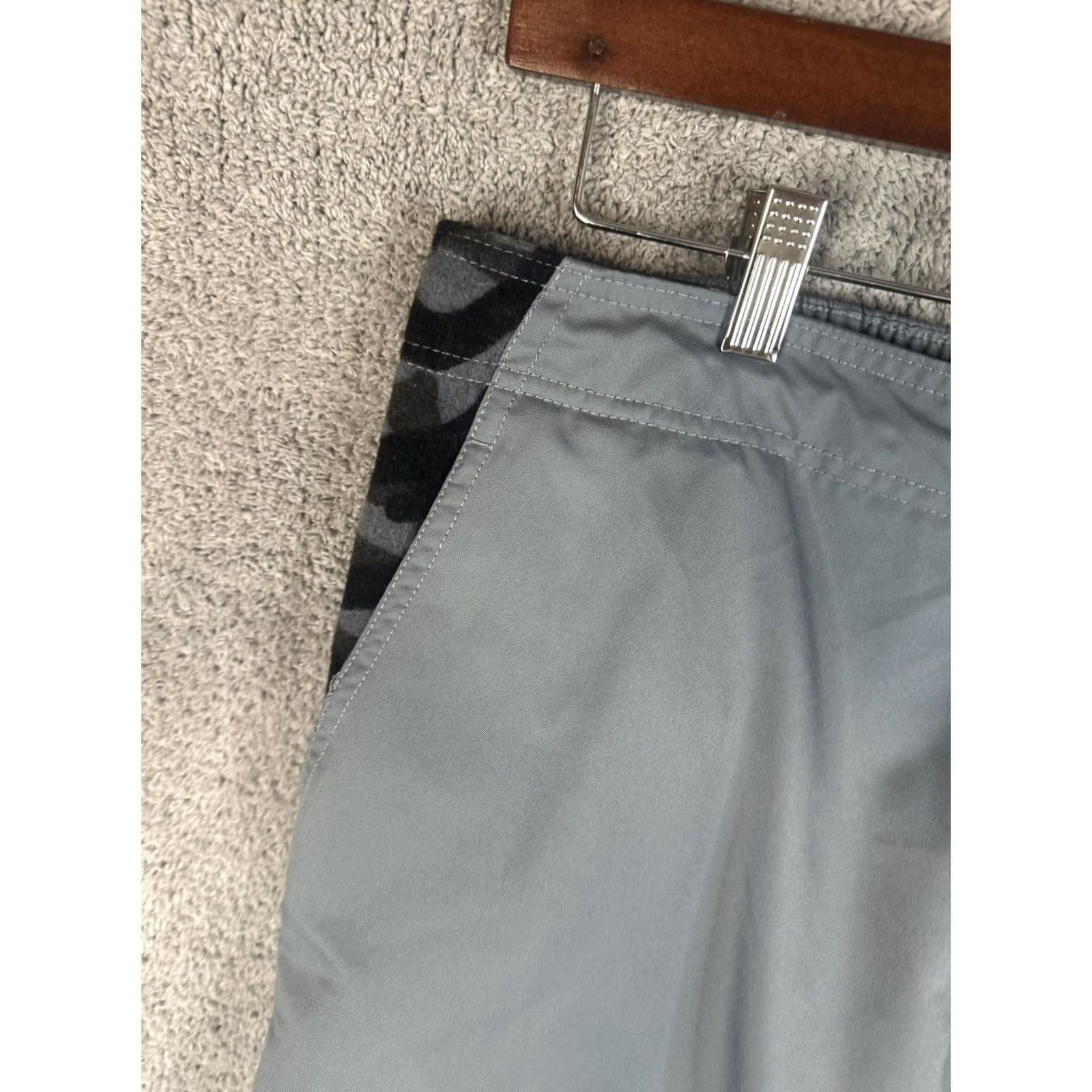 Jordan Brand Jordan Jogger Pants Mens 40 Gray Camouflage Panel Zip Pocket Elastic Cuff Tapered Leg Gym Training Size US 40 / EU 56 - 2 Thumbnail