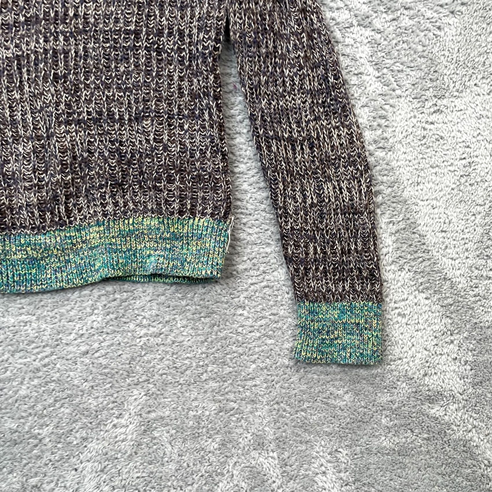 Urban Outfitters Urban Outfitters Mens Small Brown Koto Textured Knit Ribbed Pullover Sweater Size US S / EU 44-46 / 1 - 2 Thumbnail