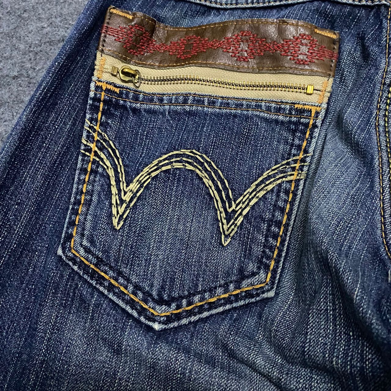 If Six Was Nine Vintage Edwin Exclusive Vintage Distressed Denim Jeans Size US 31 - 15 Thumbnail