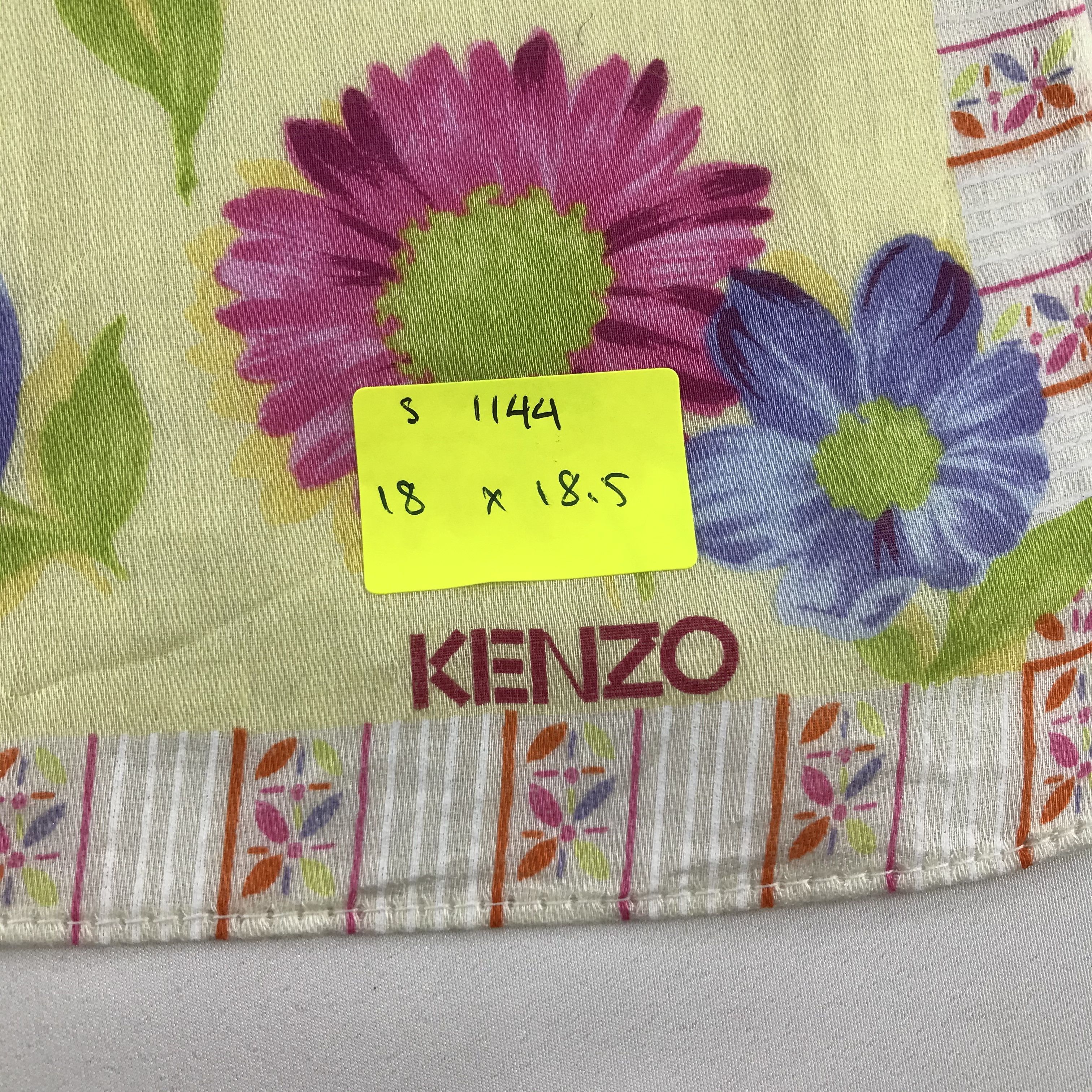 Kenzo × Vintage Kenzo Bandana / Handkerchief / Neckerchief - S1144 Size ONE SIZE - 5 Thumbnail