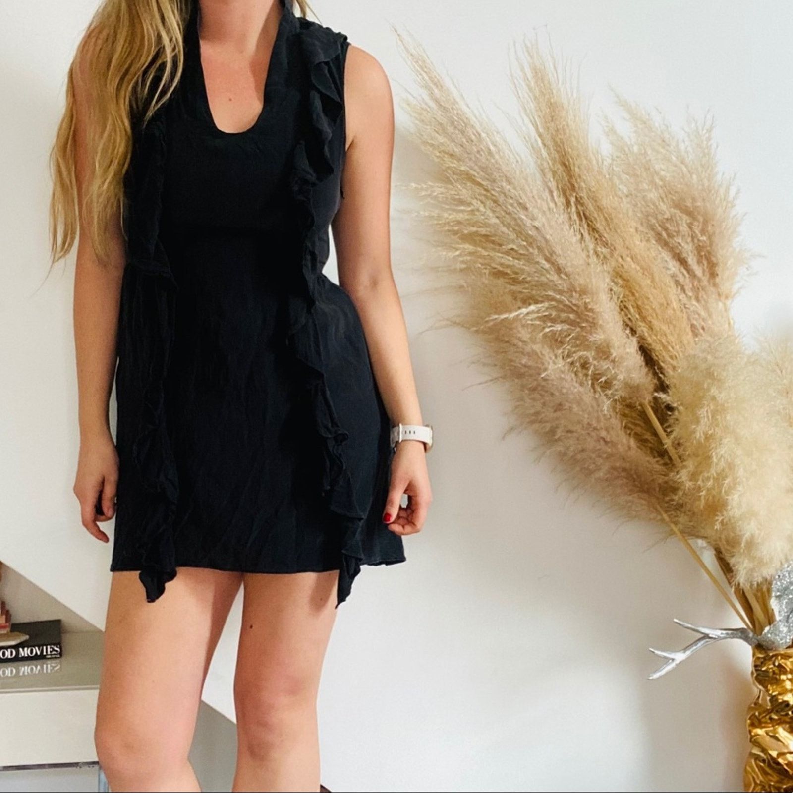 long sleeve short black dress La Femme Lace Party Black / 0 formal dresses under $100. Black Linen Wrap Maxi styleattribute-bodycon Size:66