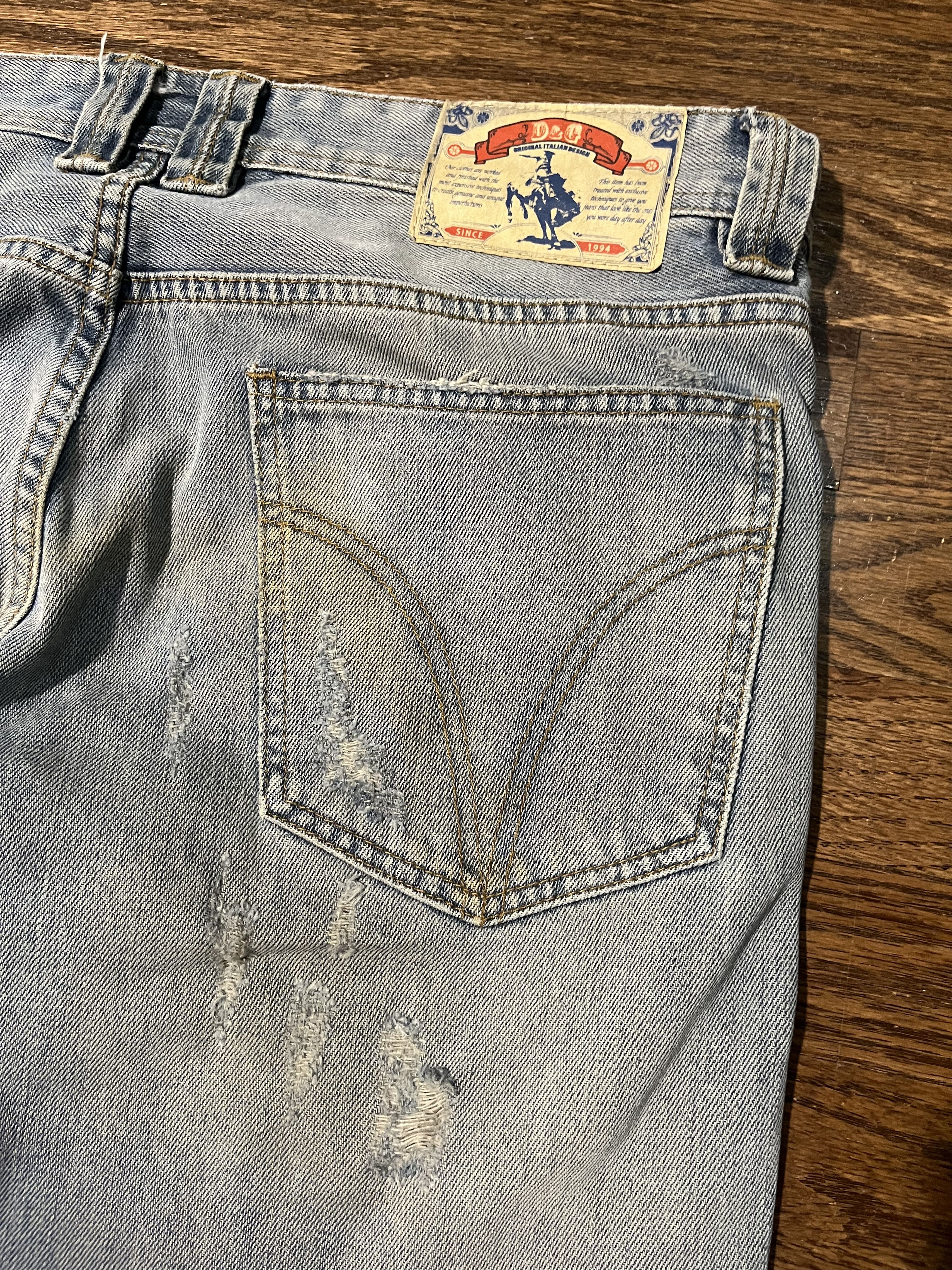 Dolce & Gabbana Dolce & Gabbana Undone Double Layered Jeans Size US 35 - 8 Thumbnail