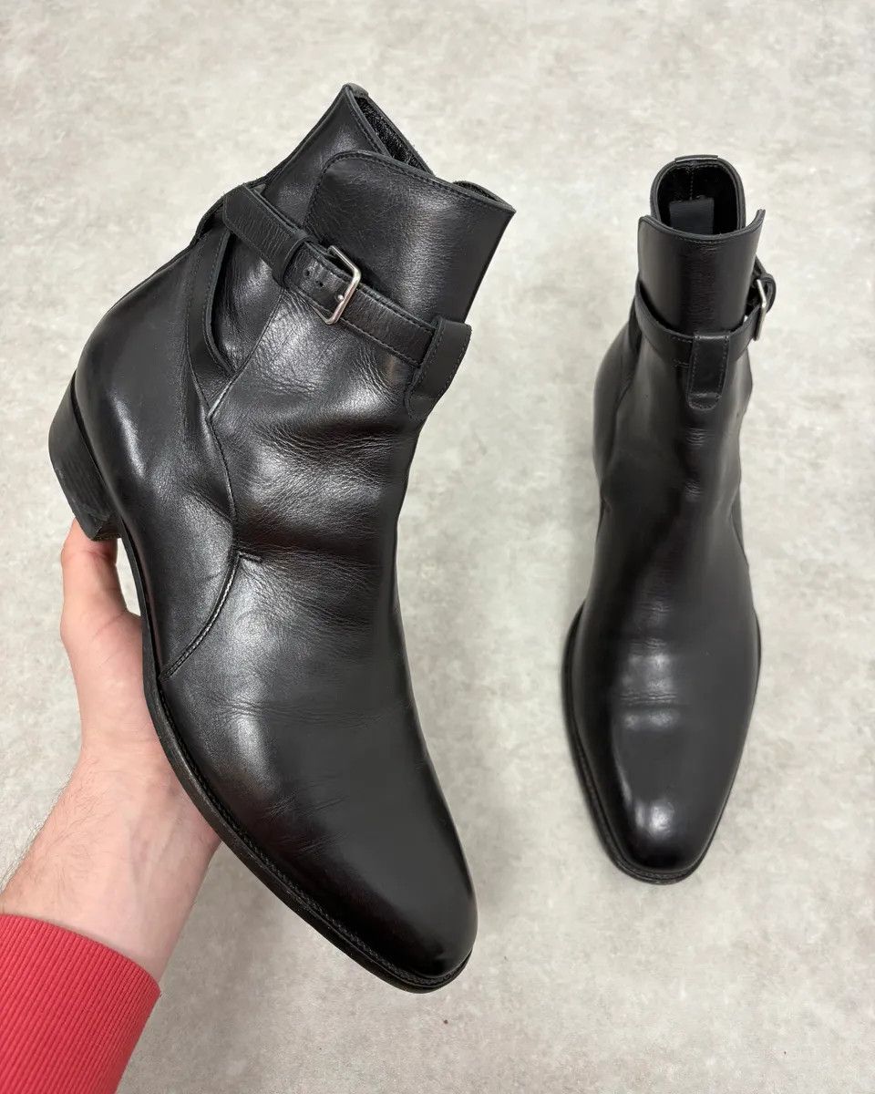 Saint Laurent Paris Saint Laurent Black Dakota Ankle Leather Boots Size US 9 / EU 42 - 1 Thumbnail