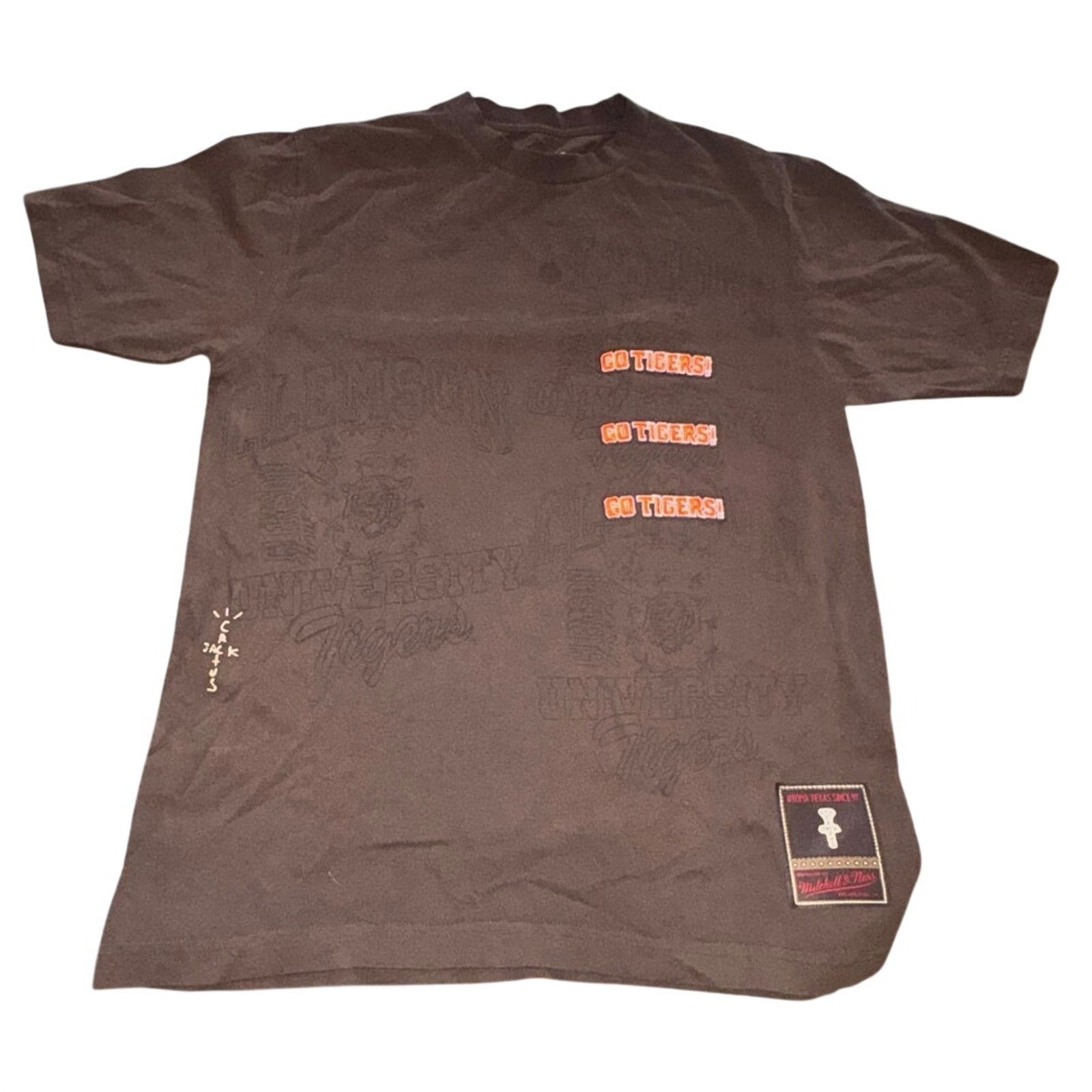 Mitchell & Ness Cactus Jack Travis Scott Mitchell Ness Clemson Uni Tee Sz M Size US M / EU 48-50 / 2 - 3 Thumbnail