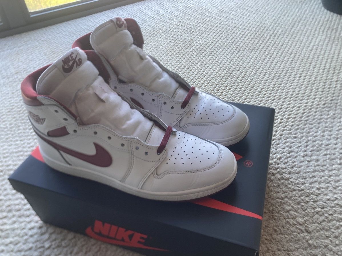 Nike Nike Air Jordan 1 Retro High 85 Metallic Burgundy Size US 13 / EU 46 - 10 Thumbnail