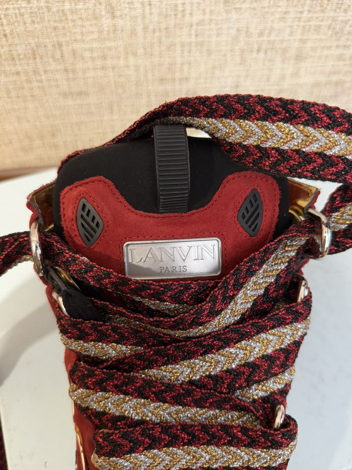 Lanvin LANVIN CURB “RED GOLD” GRAFFITI Size US 9 / EU 42 - 6 Thumbnail