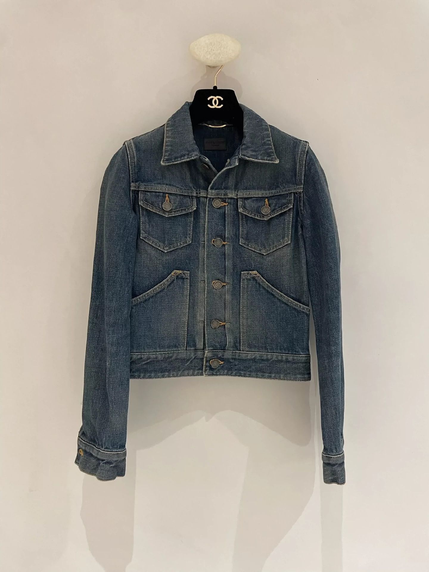 Saint Laurent Paris Saint Laurent Paris Make an old denim jacket Size US S / EU 44-46 / 1 - 6 Thumbnail