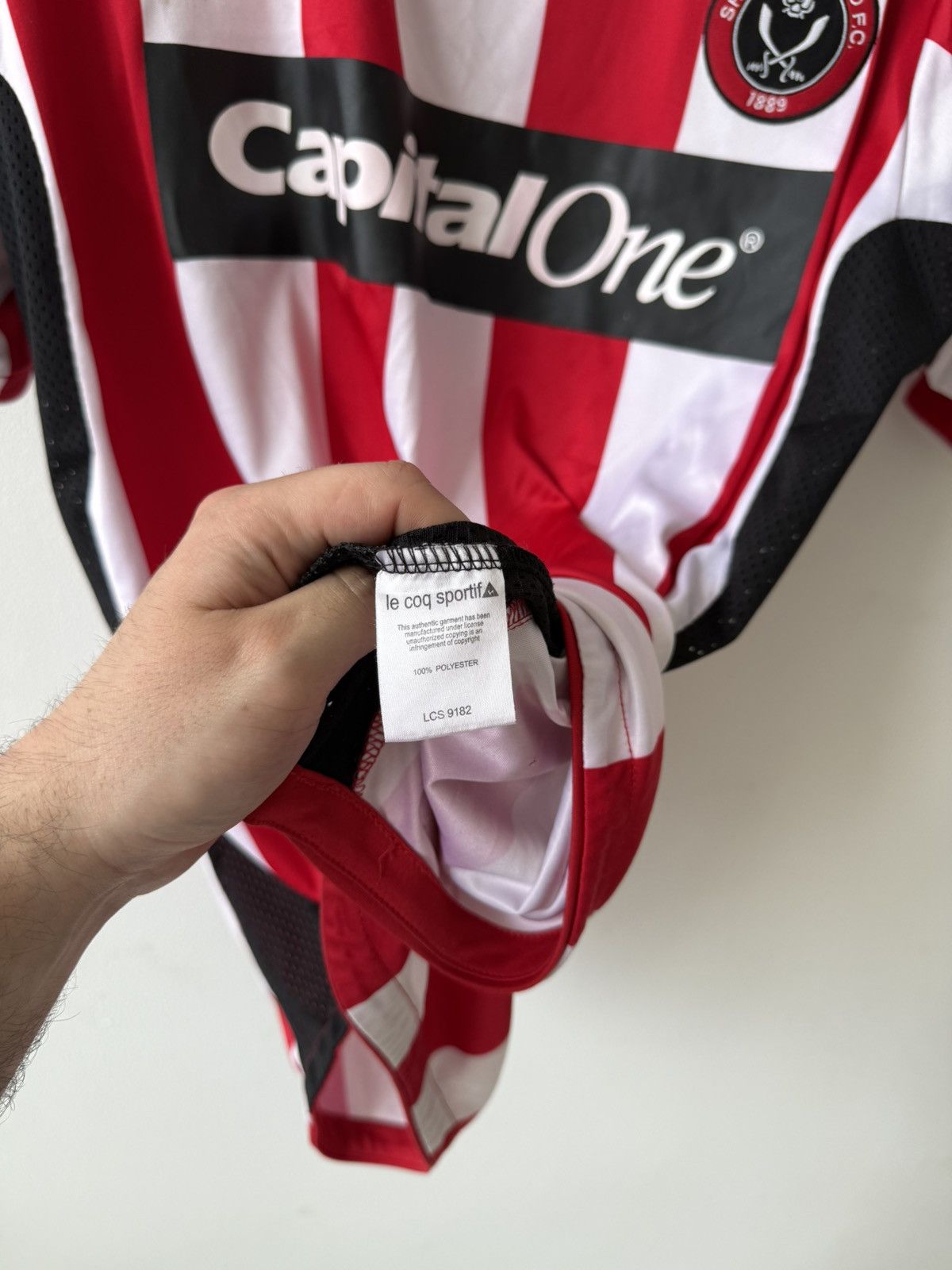 Le Coq Sportif × Vintage Le Coq Sportif Sheffield United 2007/2008 Home Jersey Size US L / EU 52-54 / 3 - 10 Thumbnail