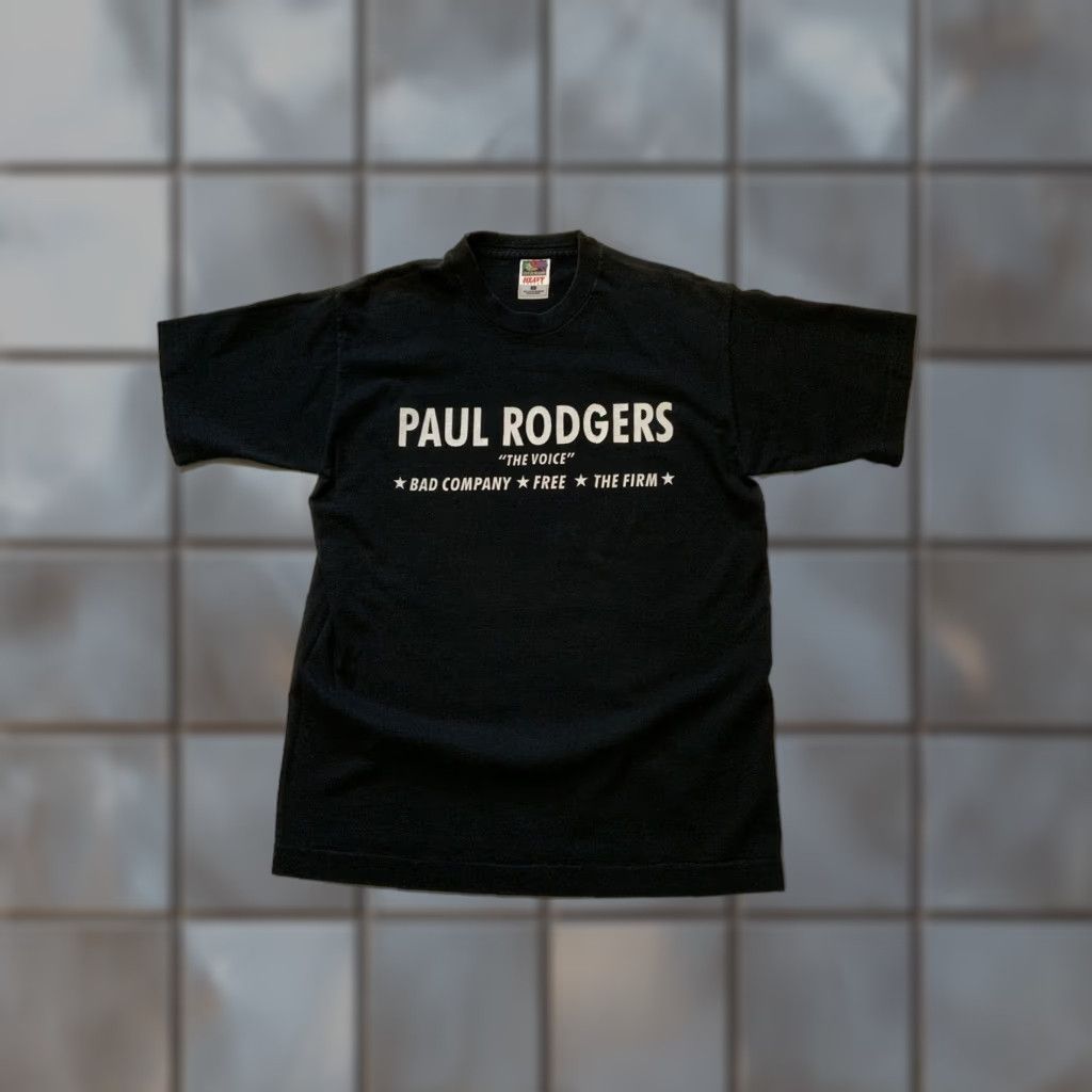 Fruit Of The Loom VINTAGE Paul Rodgers The Voice Free Bad Company The Firm Single Stitch T-Shirt M Size US M / EU 48-50 / 2 - 1 Thumbnail