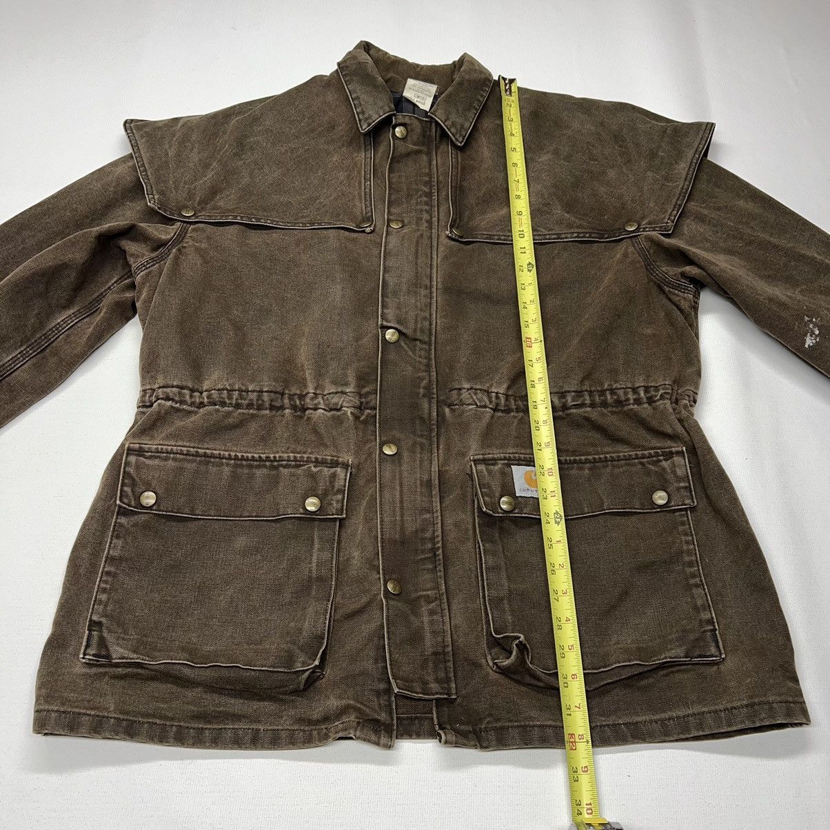 Carhartt × Vintage Carhartt Jacket Brown Duster Chore Barn Coat Canvas Full Zip Size US L / EU 52-54 / 3 - 22 Thumbnail