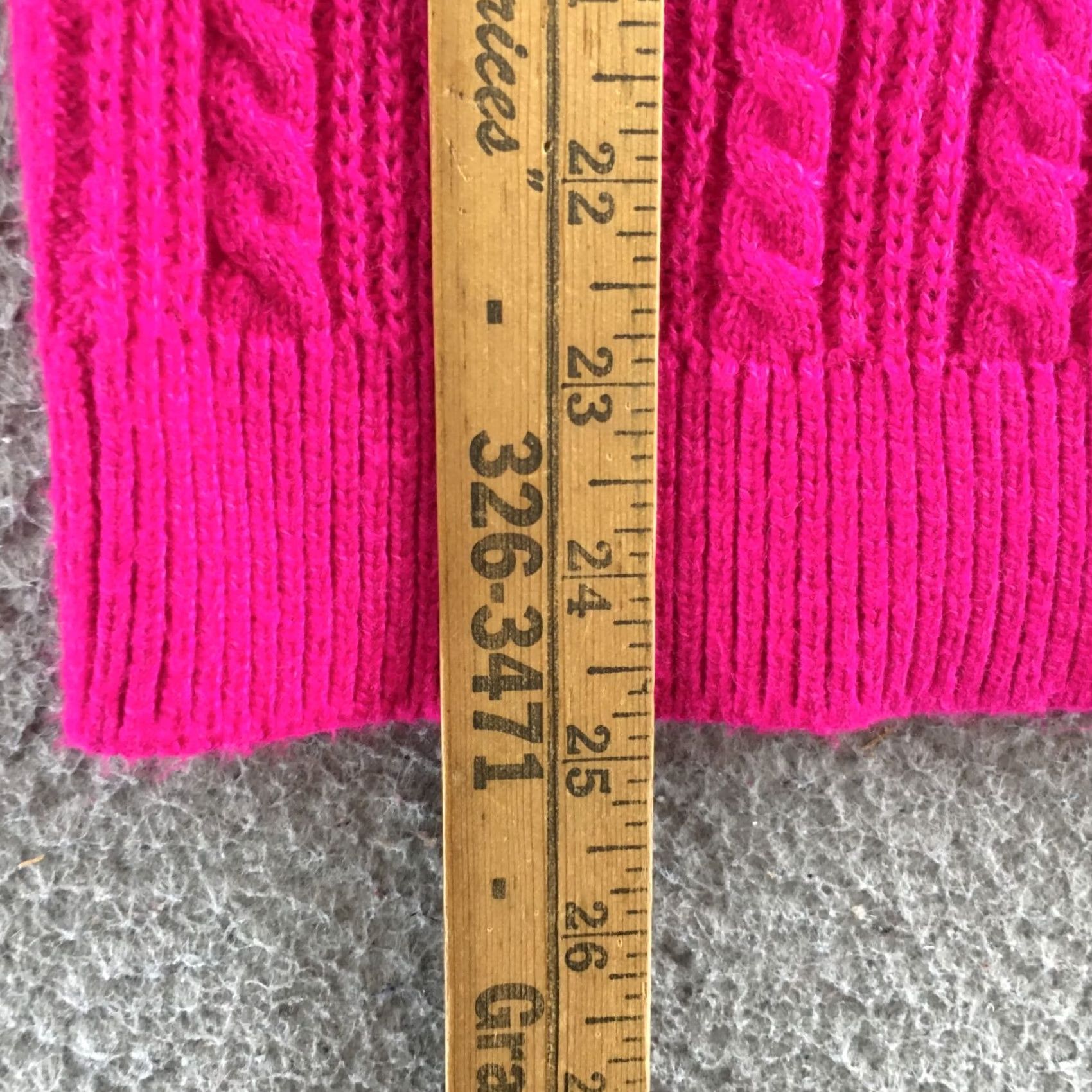 Talbots Talbots Sweater Womens XS Pink Cotton Blend Cable Knit Pullover Long Sleeve Size XS / US 0-2 / IT 36-38 - 7 Thumbnail