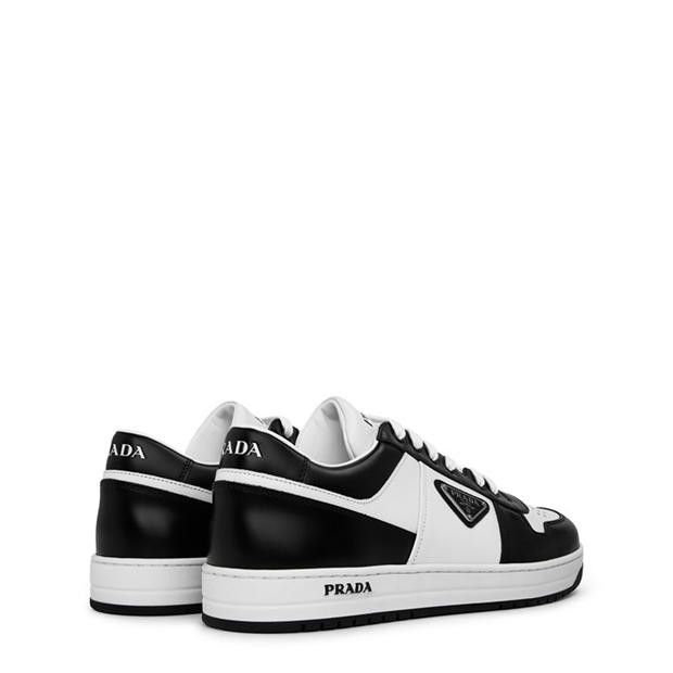 Prada Men'S Downtown Leather Low Top Trainers Size US 9 / EU 42 - 5 Thumbnail