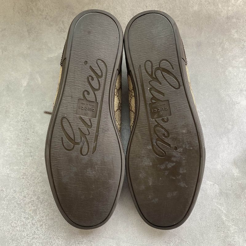 Gucci Gucci Suede Casual Sneakers in Dark Beige - Size US 8 / EU 41 - 4 Thumbnail