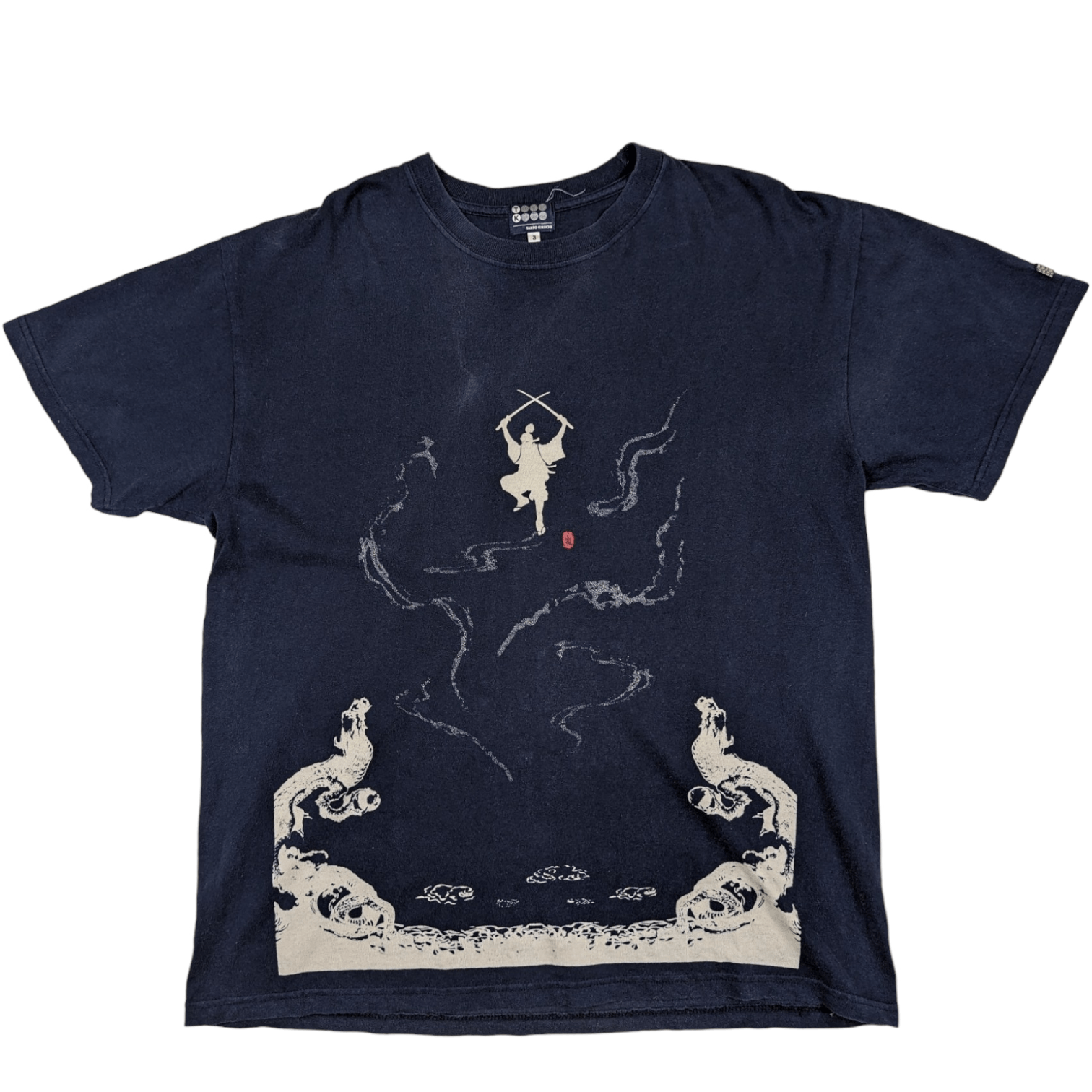 Takeo Kikuchi Y2K TAKEO KIKUCHI Miyamoto Musashi Shogun Samurai T-Shirt Size US L / EU 52-54 / 3 - 2 Thumbnail