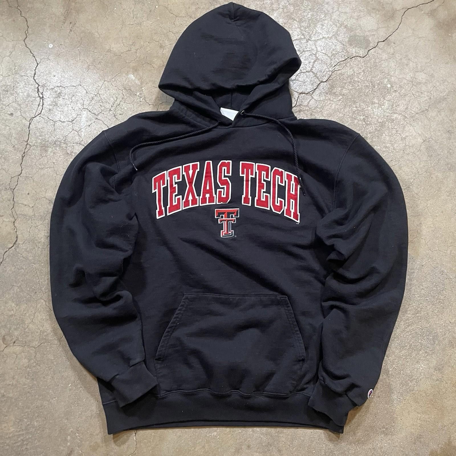 Champion Champion Texas Tech Hoodie Mens Large Pullover Patch Black Size US L / EU 52-54 / 3 - 1 Thumbnail