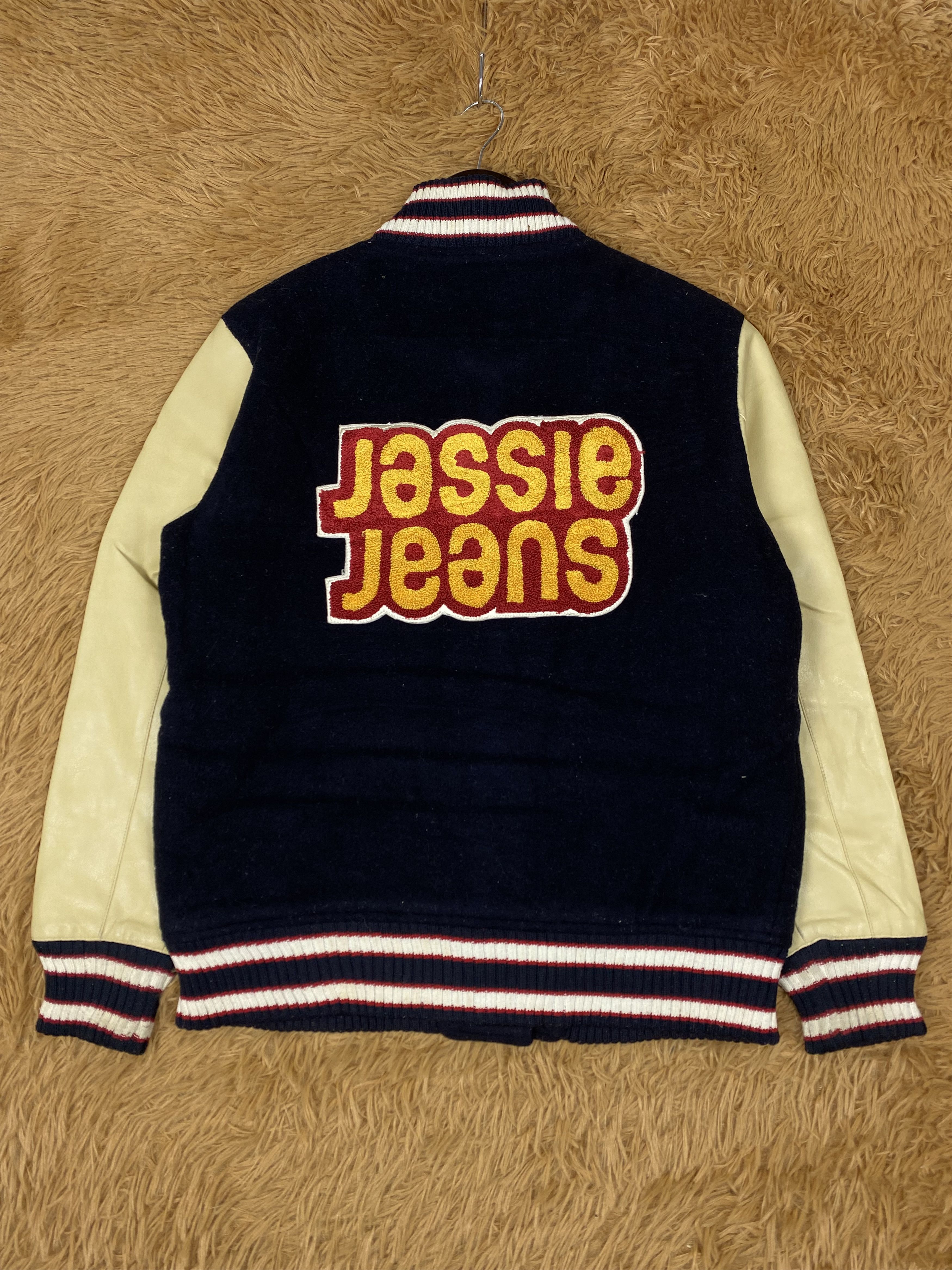 Vintage Vintage Jassie Leather Sleeve Varsity Jacket DJ0303 Size US S / EU 44-46 / 1 - 6 Thumbnail