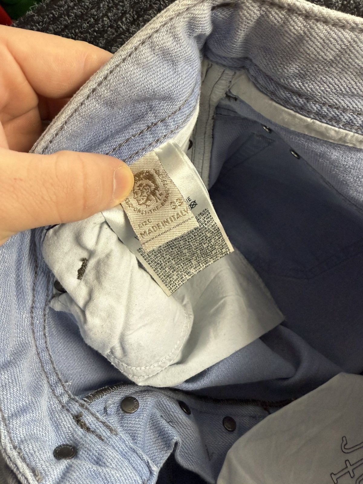 Diesel Vintage Diesel LAKOP washed light blue jeans denim pants W33 Size US 33 - 11 Thumbnail