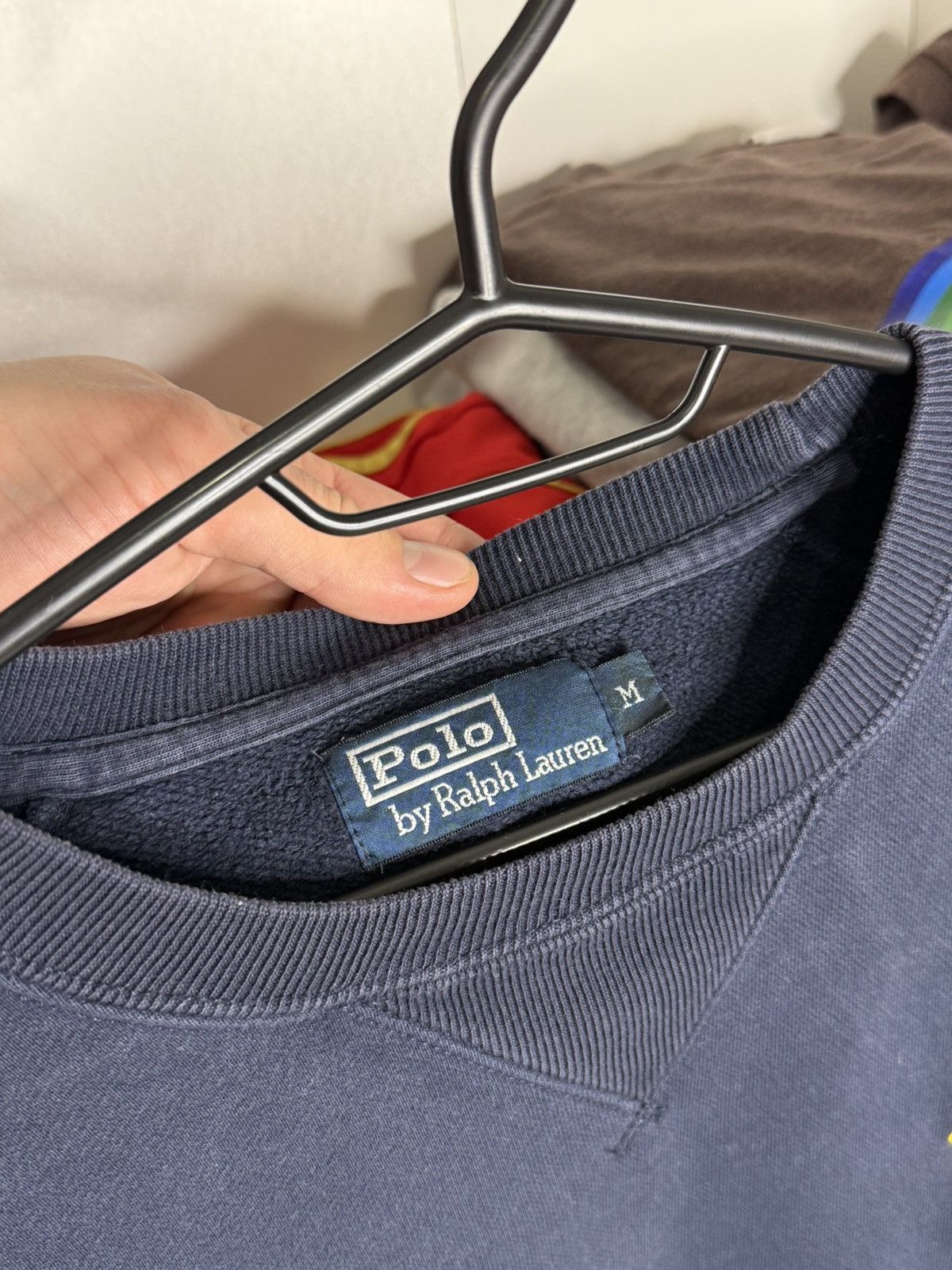 Polo Ralph Lauren Vintage Polo Ralph Lauren Navy blue sweatshirt size M Size US M / EU 48-50 / 2 - 5 Thumbnail
