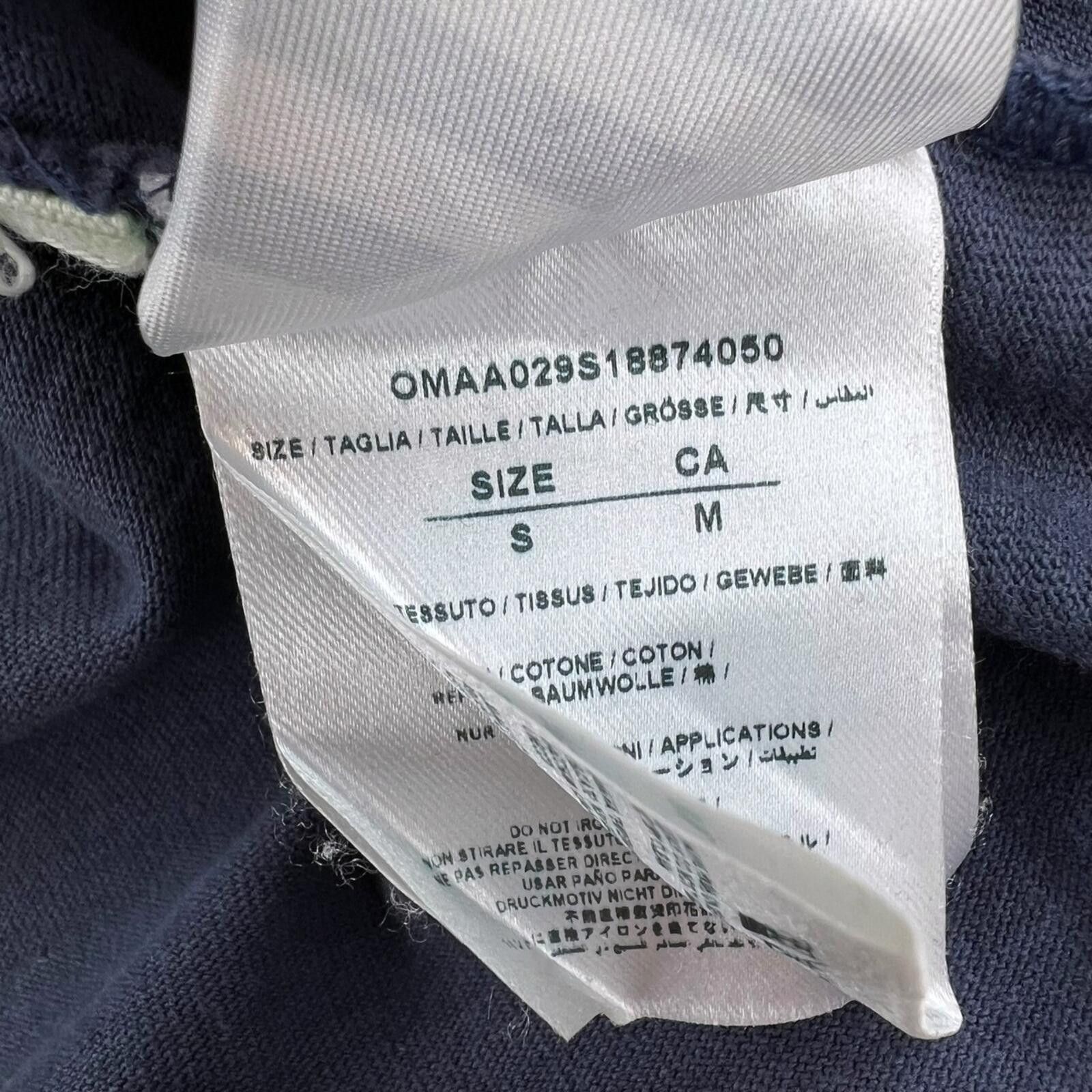 Off-White Off-White x Champion Distressed Navy T Shirt Size US S / EU 44-46 / 1 - 5 Thumbnail