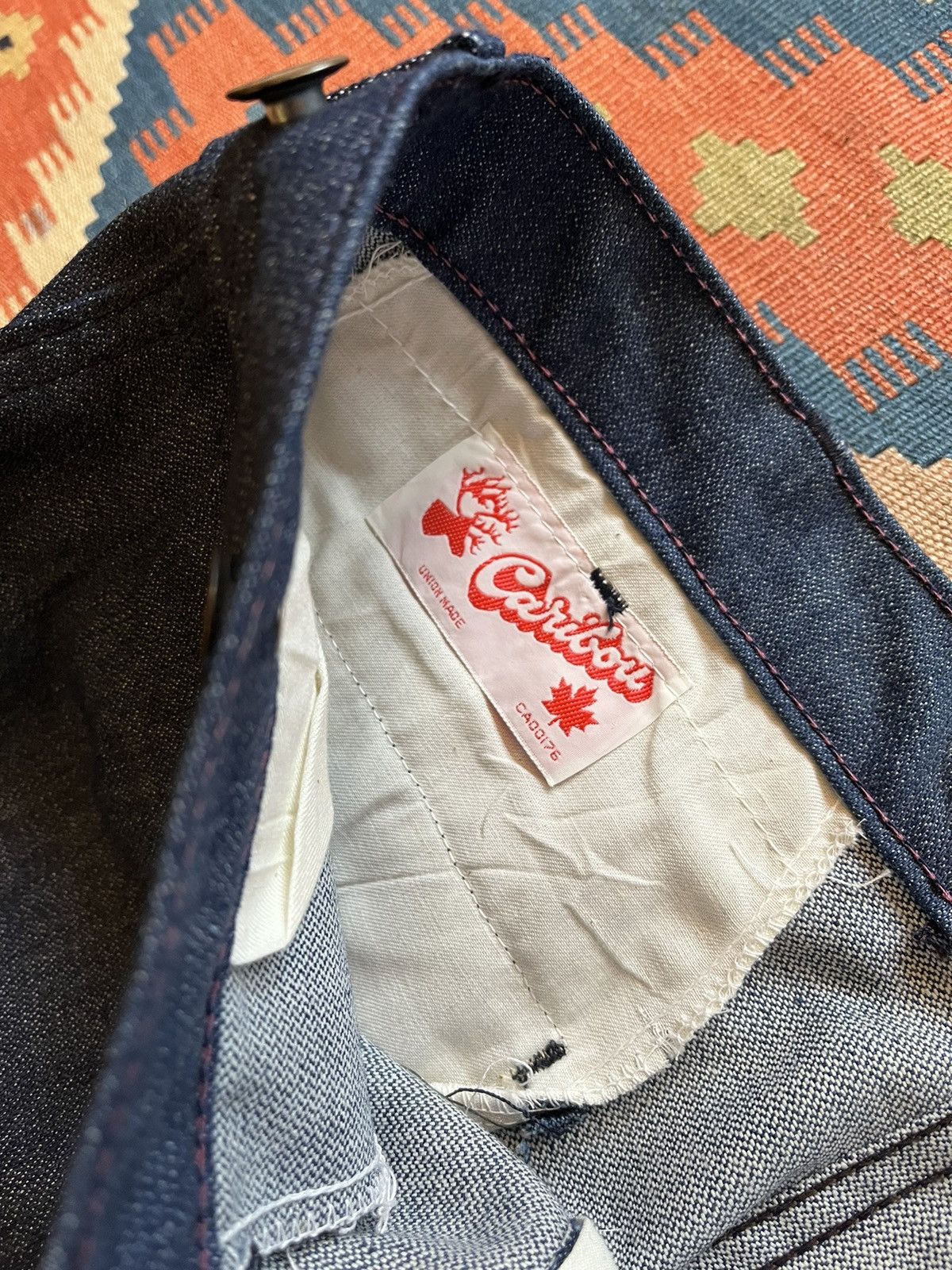 Vintage Vintage wide leg raw 14oz sanforized denim RARE Size US 34 / EU 50 - 3 Thumbnail