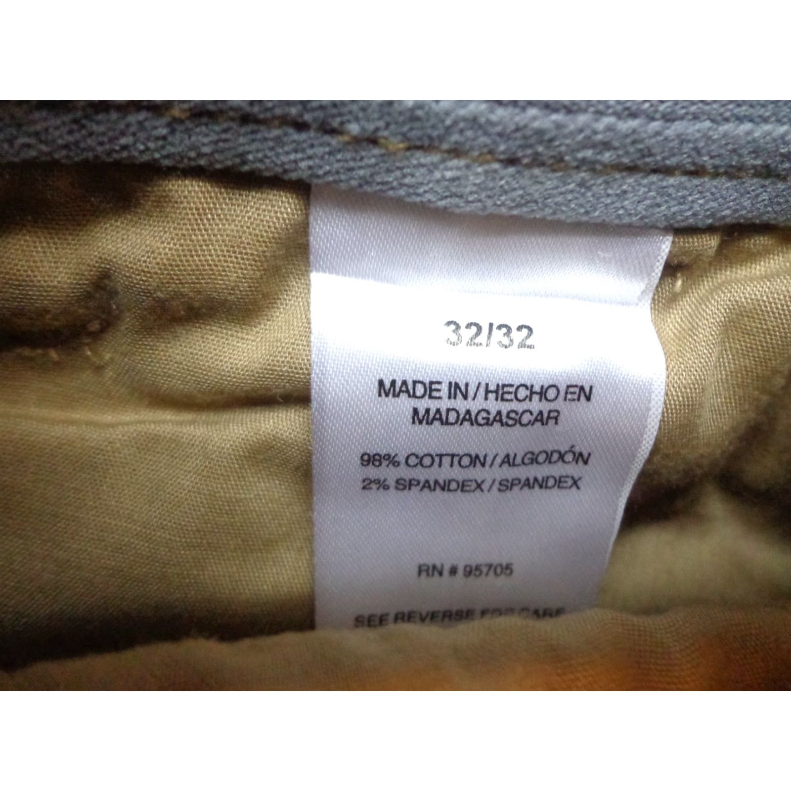Vintage IRON Co. Liberty Cargo Pants Men 32x32 Beige Khaki 98% Cotton 2% Spandex Stretch Straight Cargo Weave Boardwalk Size US 32 / EU 48 - 3 Thumbnail