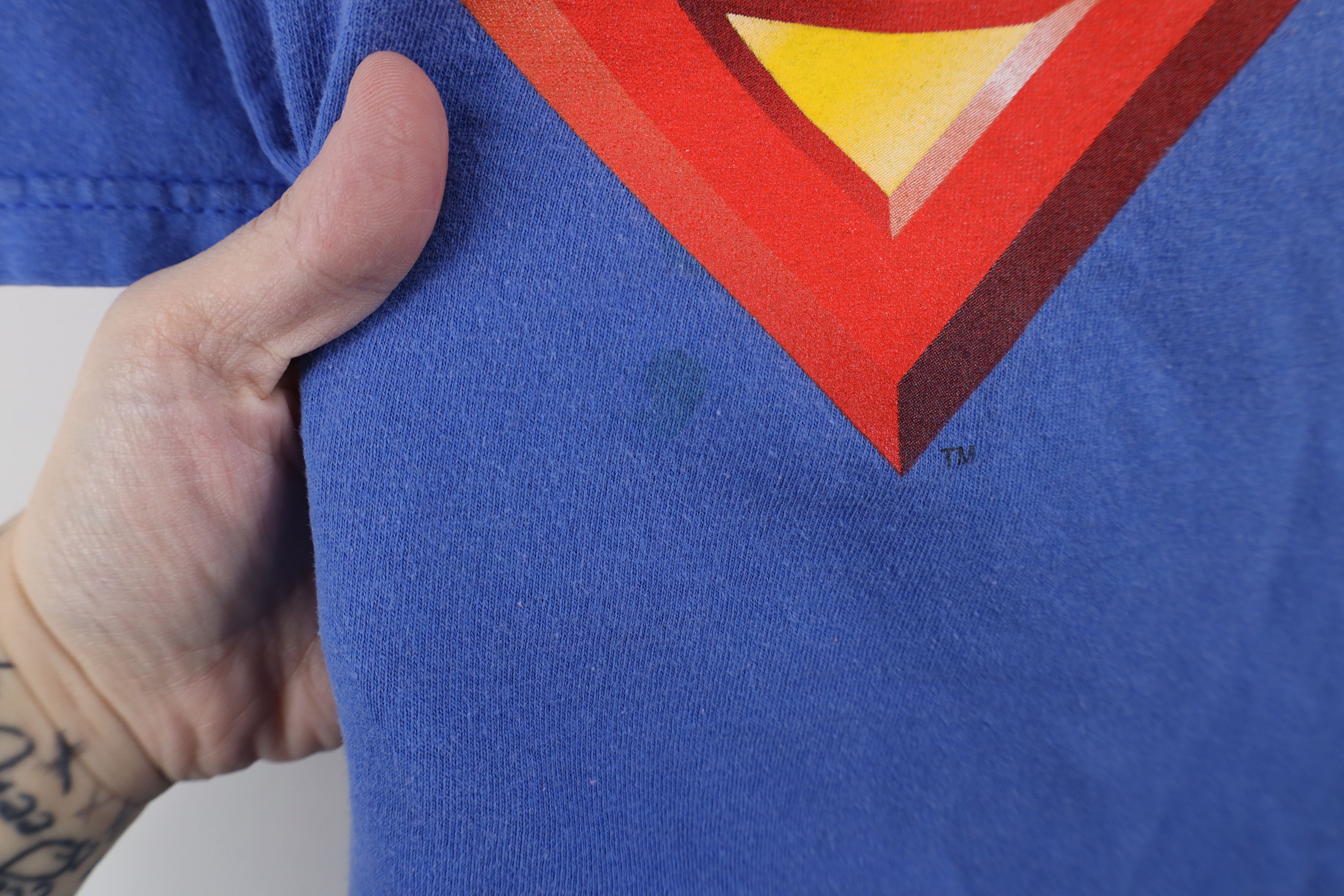 DC Comics Vintage Y2K DC Comics Superman Crest Short Sleeve T-Shirt Size US XL / EU 56 / 4 - 6 Thumbnail