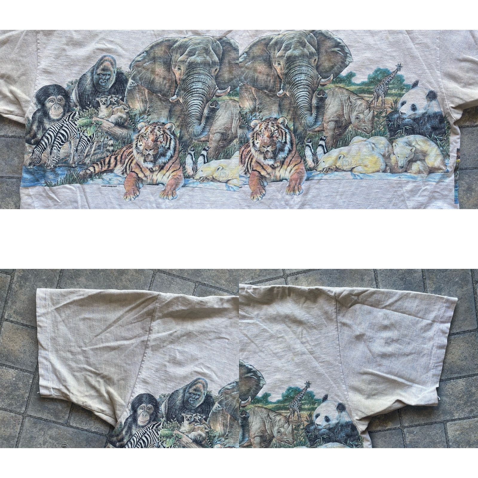 Habitat VINTAGE Habitat T-Shirt Animals Safari Men’s XL Gray Single Stitch Short Sleeve T-Shirt Mens XL Gray Animals Safari Habitat Vintage Size US XL / EU 56 / 4 - 11 Thumbnail