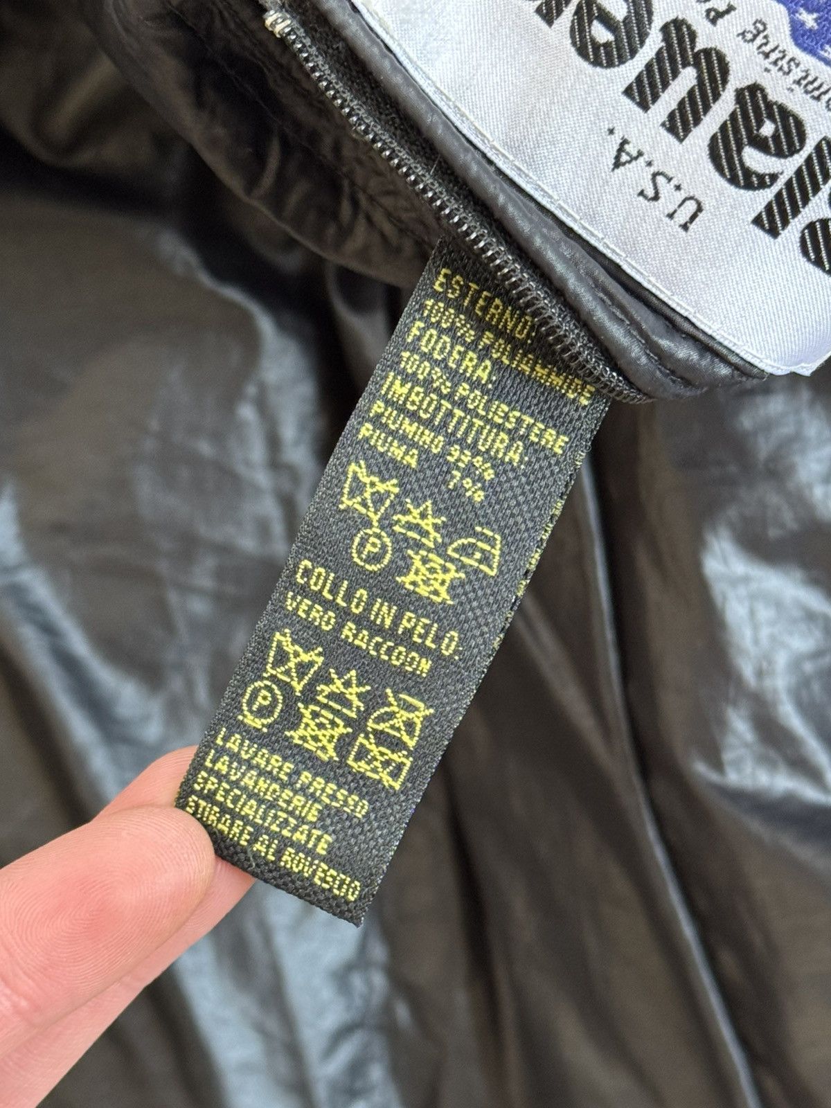 Vintage Blauer USA L black down zip puffer jacket quilted Size L / US 10 / IT 46 - 14 Thumbnail