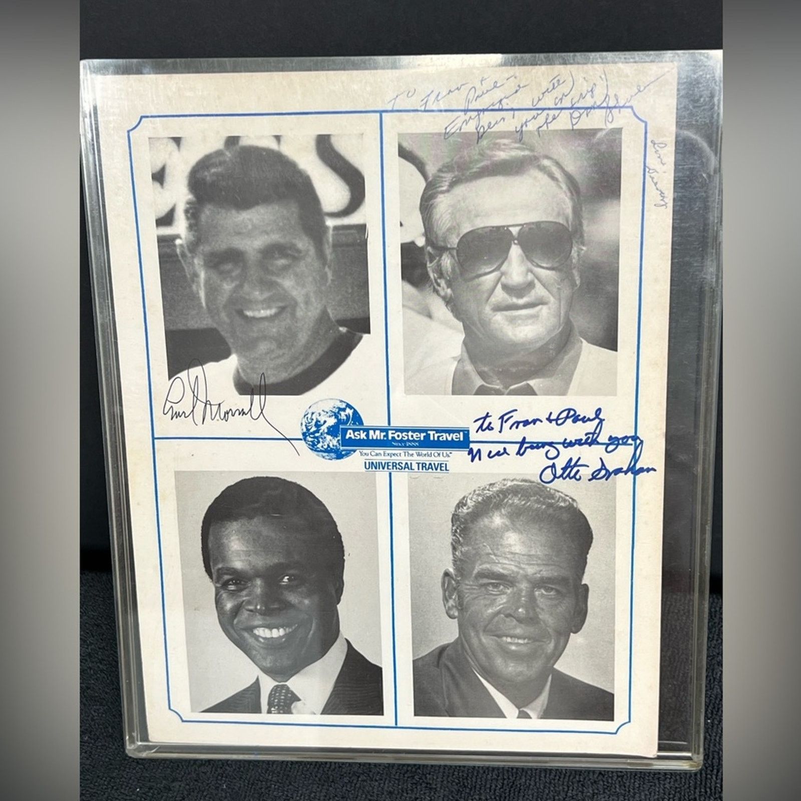 NFL Otto Graham Gale Sayers Don Shula & Earl Morrall - AUTHENTIC Size ONE SIZE - 1 Thumbnail