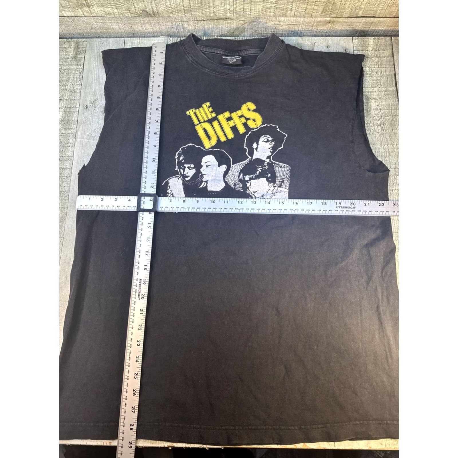 Vintage VINTAGE The Diffs Punk Band Sleeveless T Shirt XL Echo Silver Edition Hardcore Mens Black XL Band Graphic Sleeveless T-Shirt 2000s Size US XL / EU 56 / 4 - 3 Thumbnail
