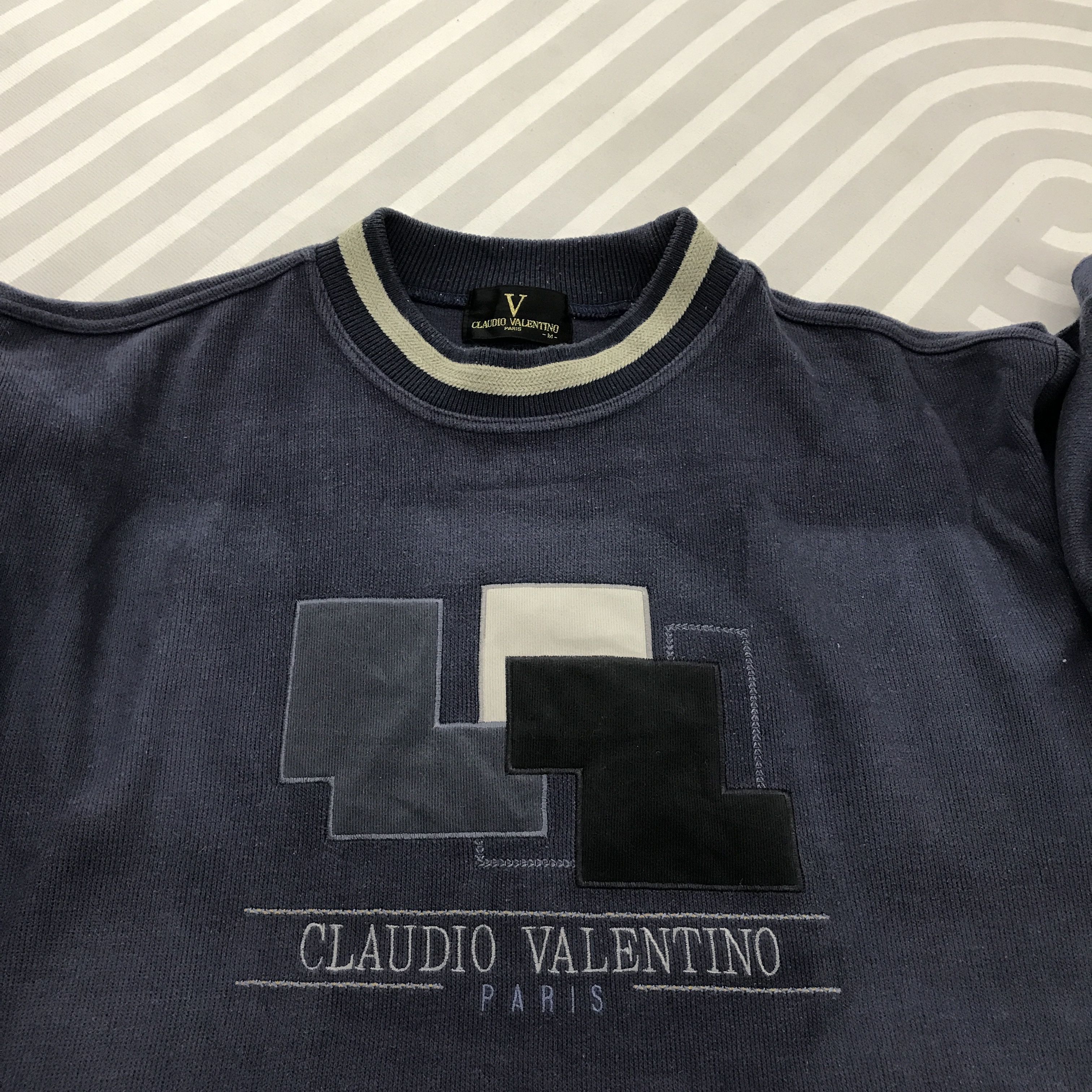 Japanese Brand claudio valentino paris sweatshirts Size US L / EU 52-54 / 3 - 9 Thumbnail