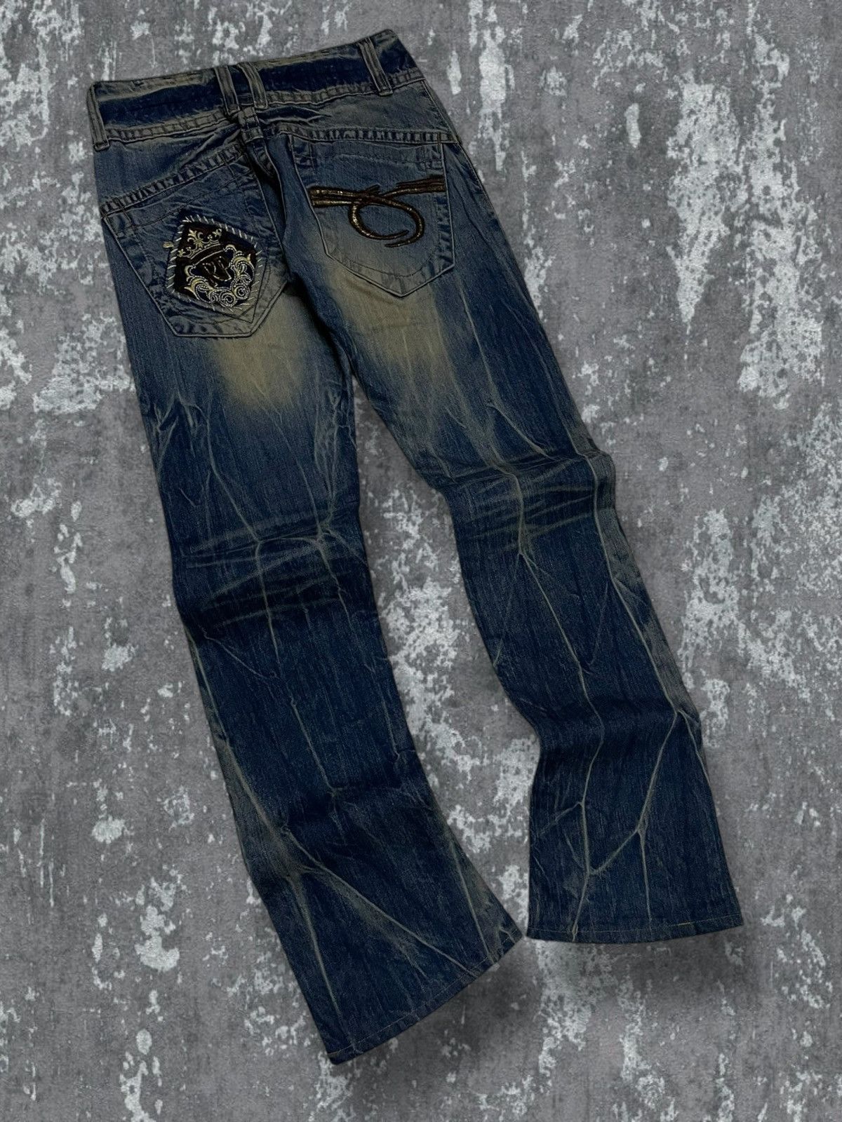 Tornado Mart Vintage 1990s Designer Japan Red Peppers Wax Distressed Size US 27 - 11 Thumbnail