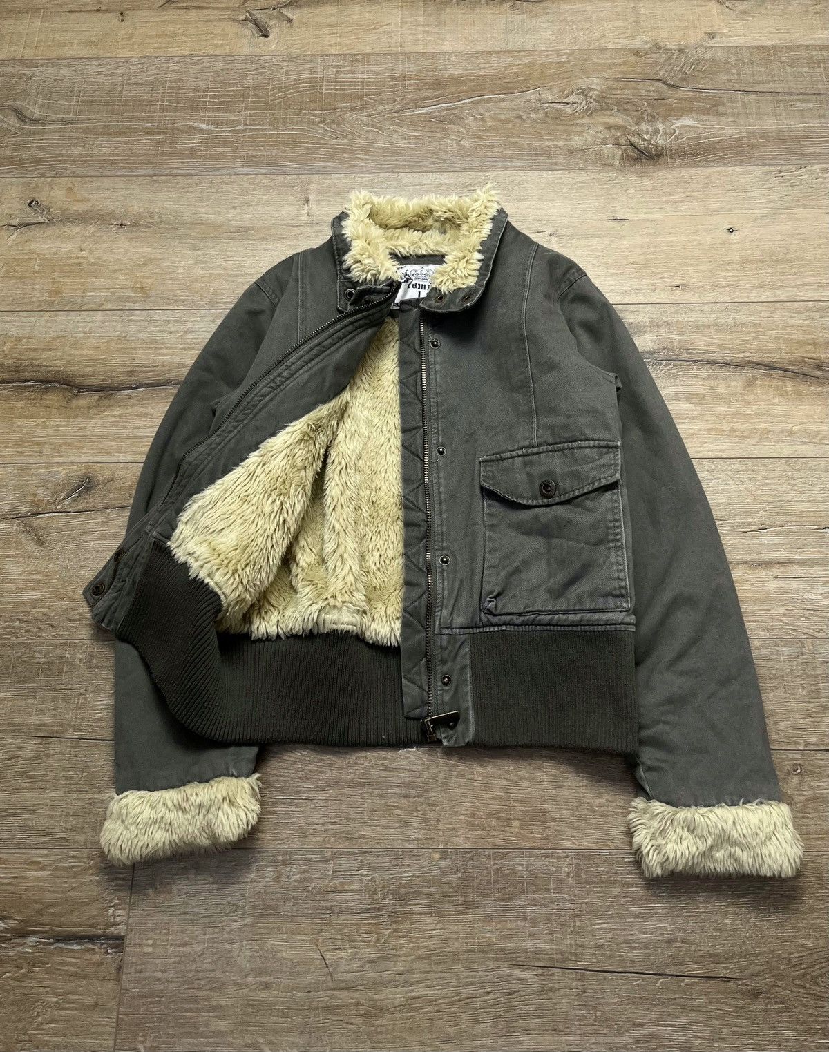 If Six Was Nine If Six Was Nine Style Fur Lined Cropped Jacket 90s Size US S / EU 44-46 / 1 - 1 Thumbnail