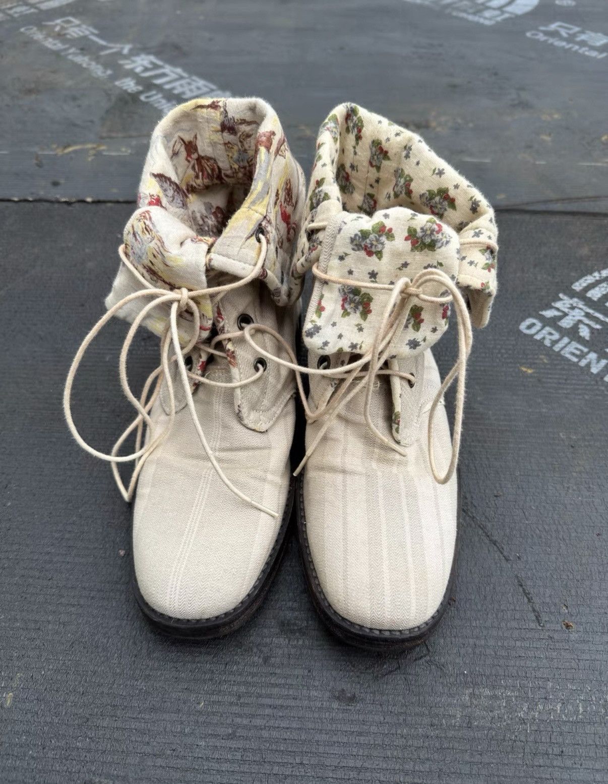 Number (N)ine Undercover 04aw BUT period canvas boots but beautiful Size US 6.5 / EU 39-40 - 2 Thumbnail