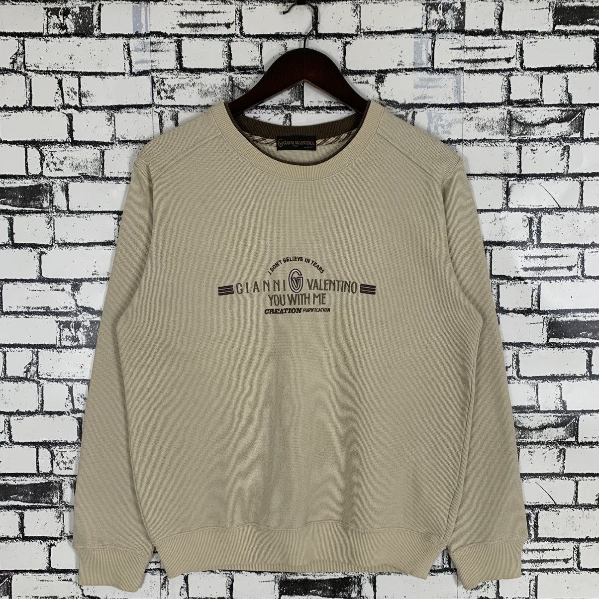 Gianni Valentino × Valentino Vintage Gianni Valentino Italy Sweatshirt Size Medium Size M / US 6-8 / IT 42-44 - 1 Thumbnail