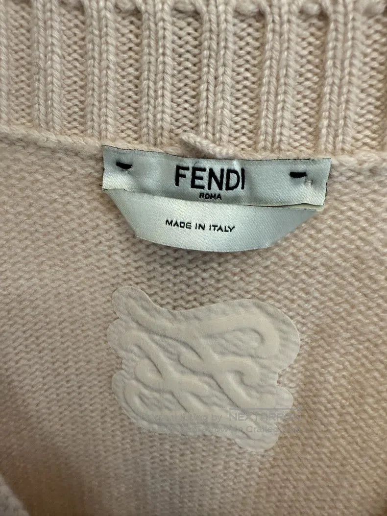 Fendi Fendi Cashmere Sweater, Elegant Apricot Pink Size XS / US 0-2 / IT 36-38 - 3 Thumbnail