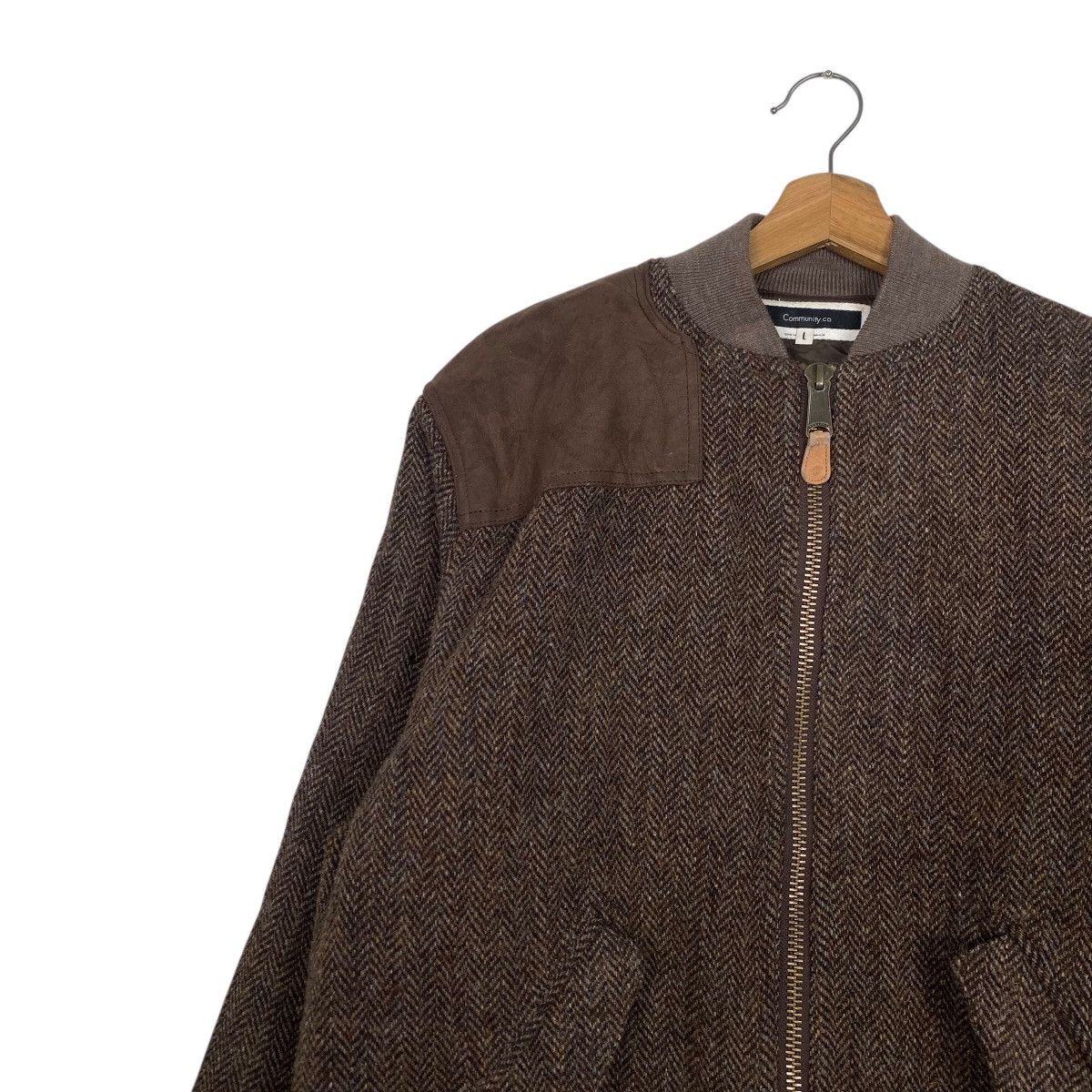 Harris Tweed Harris Tweed X community co bomber jacket Size US L / EU 52-54 / 3 - 6 Thumbnail