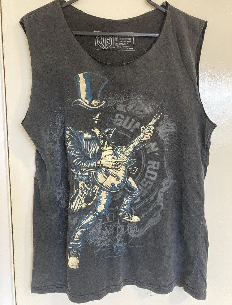 Guns N' Roses Vintage NTS Guns N’ Roses Slash Faded Graphic Tank Top Size US S / EU 44-46 / 1 - 1 Thumbnail