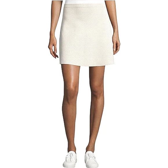 Theory Teslia Sue Ivory Mix Jaquard Knit Skirt Gift Party Spring Size 27" / US 4 / IT 40 - 6 Thumbnail
